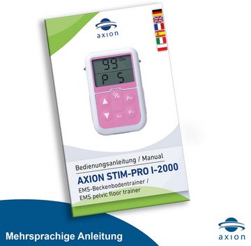 Axion Beckenboden-Elektrostimulationsgerät EMS Gerät I-2000 für Frauen und Männer bei Inkontinenz, Medizinprodukt der Klasse 2a, Beckenbodentrainer