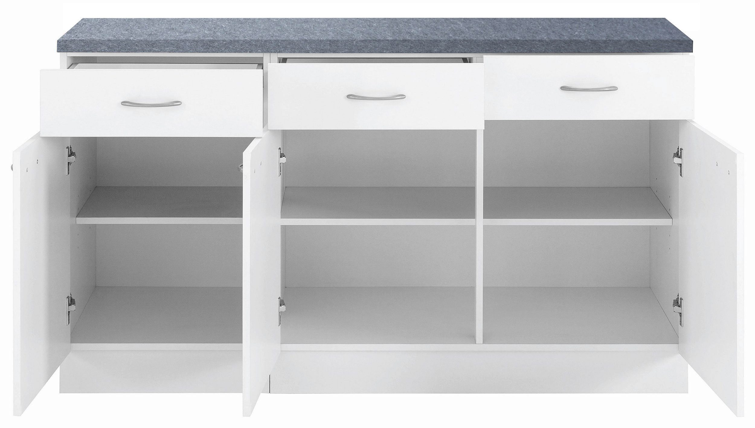 wiho Küchen Unterschrank Kiel 150 cm breit, 50 cm tief – Bild 3 von 4