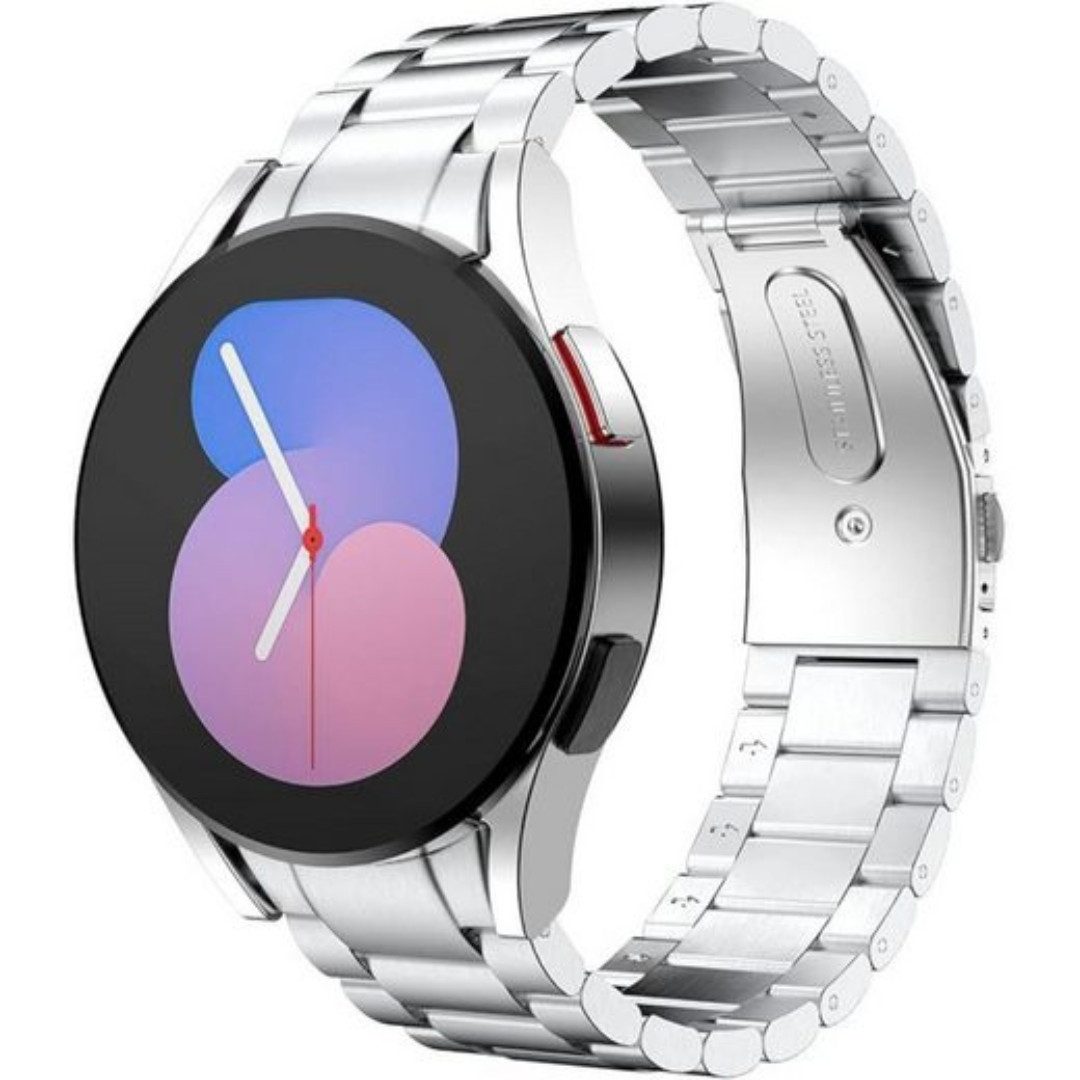 SmartUP Smartwatch-Armband für Samsung Galaxy Watch 7 6 5 4 Pro Gear Classic Edelstahl Ersazband, kompatibel mit allen Samsung Galaxy Watch Modellen