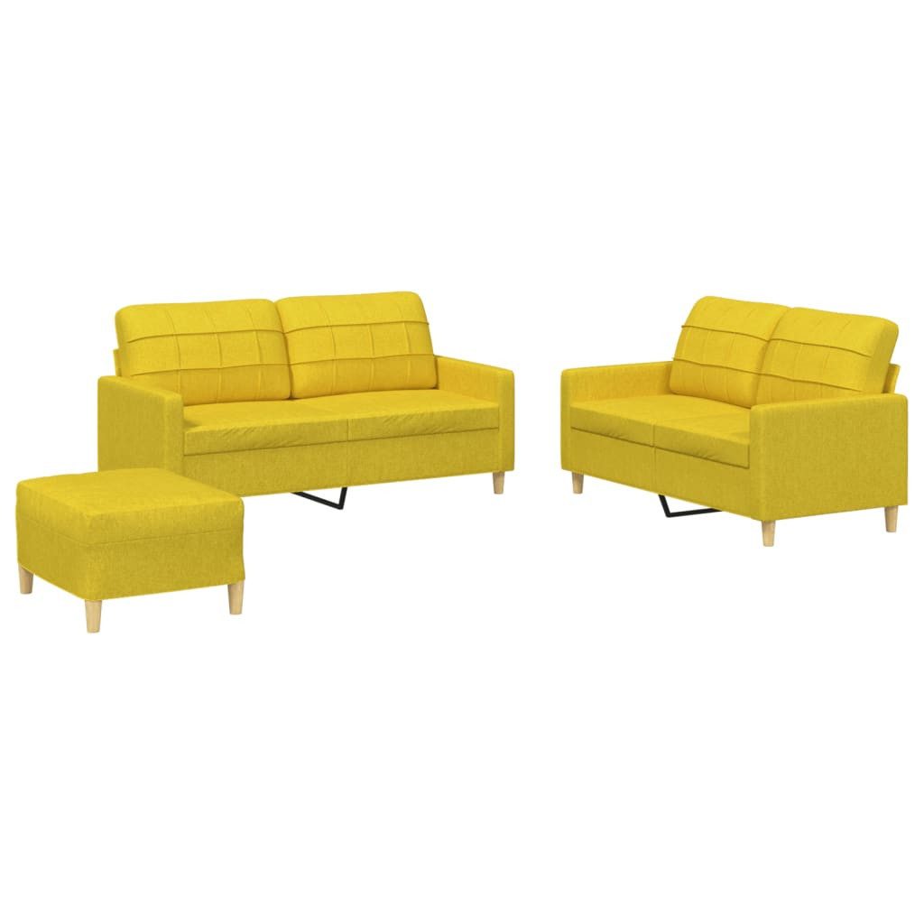 vidaXL Sofa 3-tlg. Sofagarnitur mit Kissen günstig online kaufen