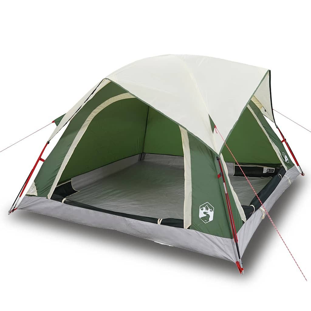 vidaXL Kuppelzelt Campingzelt 4 Personen Grün Wasserdicht, (1 tlg)