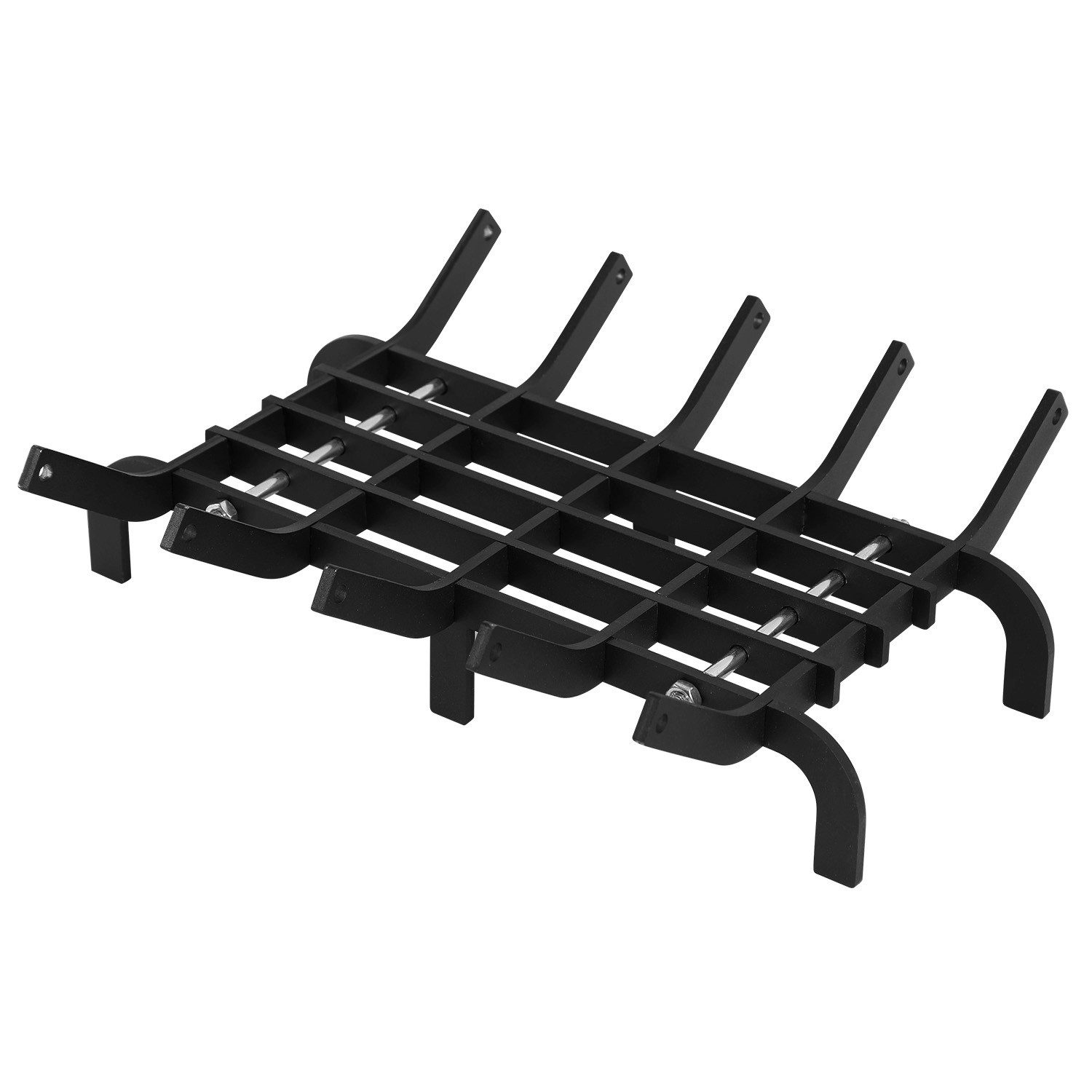 Clanmacy Feuerrost Kaminrost V-Form, 41 x 32,5 x 12 cm, Stahl, 50 kg, Schwarz, 32.5x7 cm