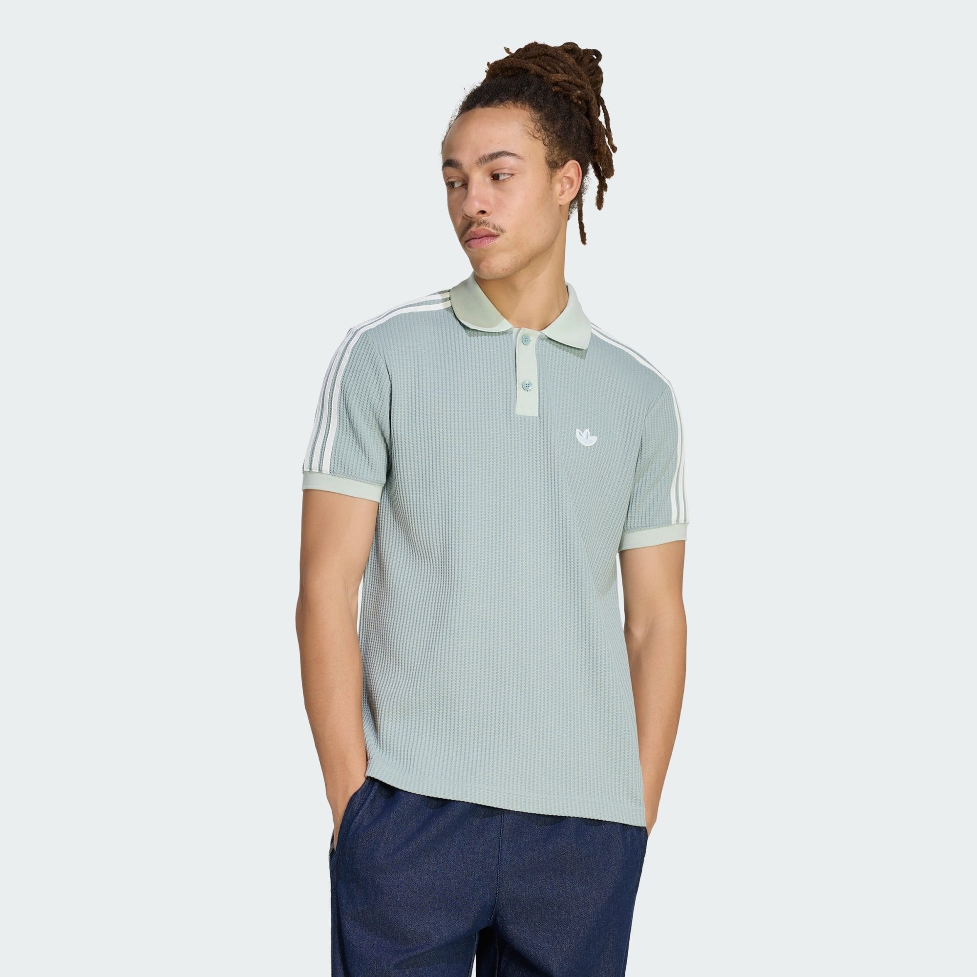 adidas Originals Poloshirt POLOSHIRT AUS WAFFELSTRICK (1-tlg)