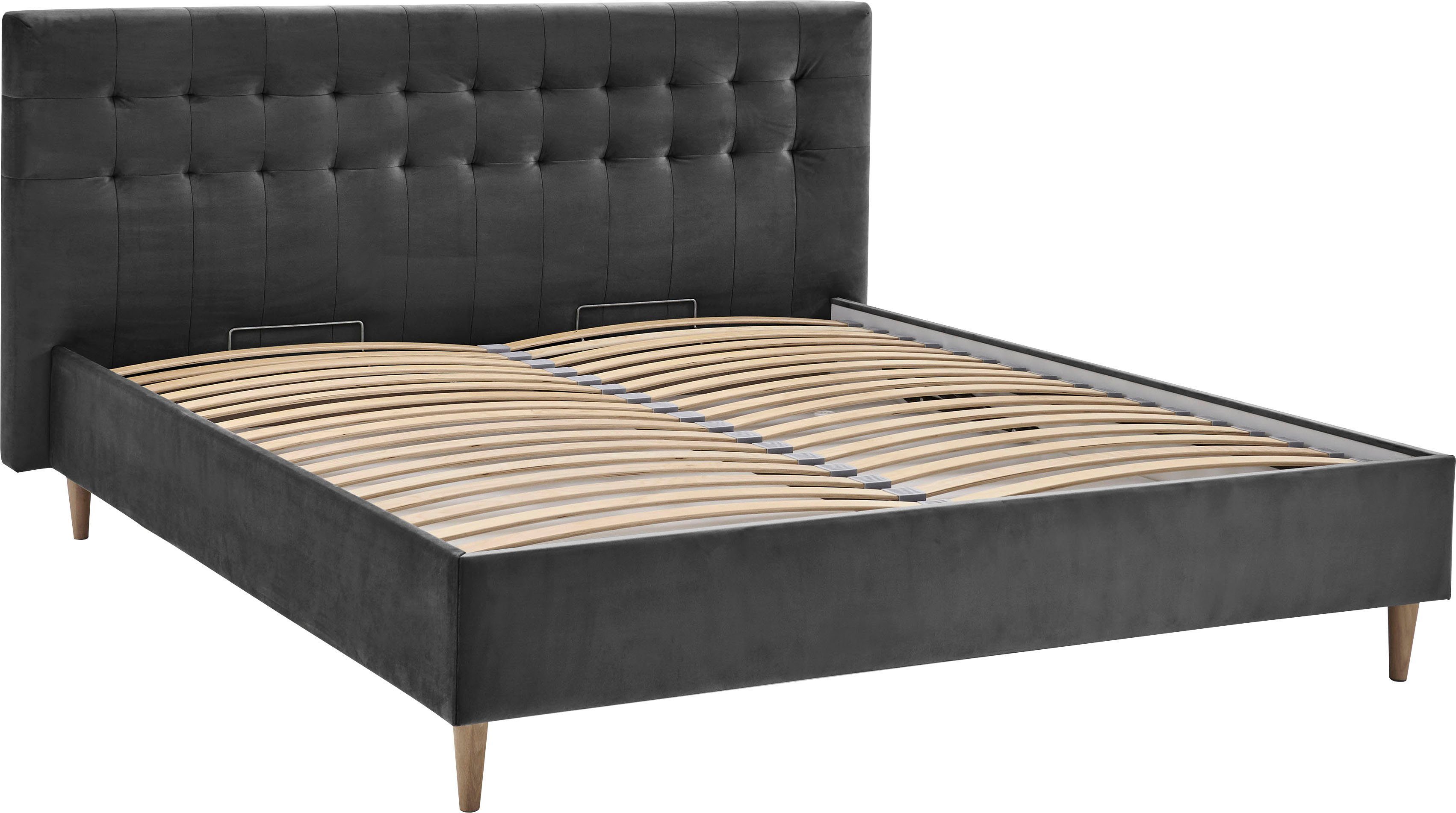 ATLANTIC home collection Polsterbett Veronika, mit Bettkasten und Lattenrost