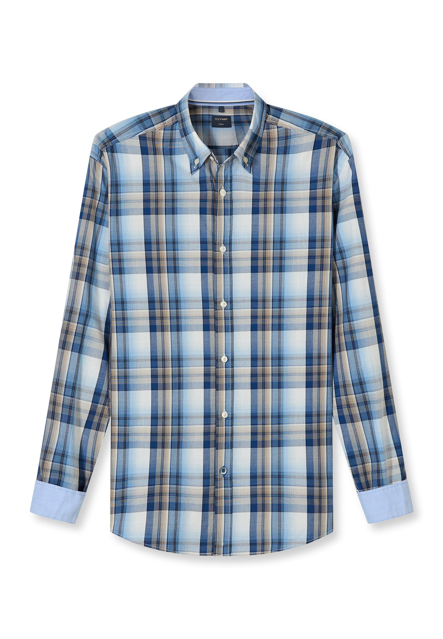 OLYMP Langarmhemd OLYMP Casual, Regular Fit, Button-down
