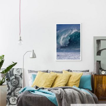 Sinus Art Poster Künstlerische Fotografie  Gigantische Welle in Oahu Hawaii 60x90cm Poster