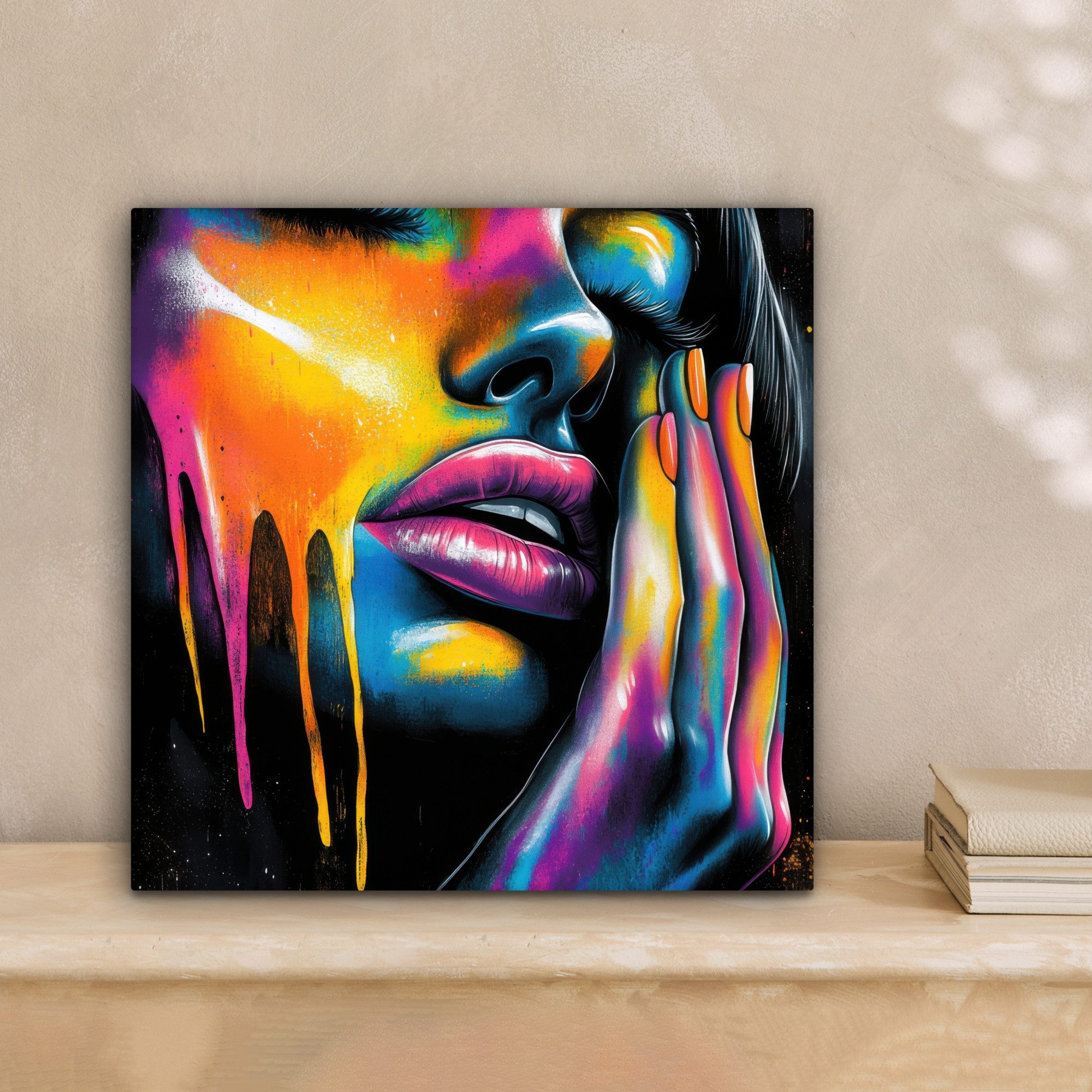 OneMillionCanvasses® Leinwandbild Frau - Gesicht - günstig online kaufen