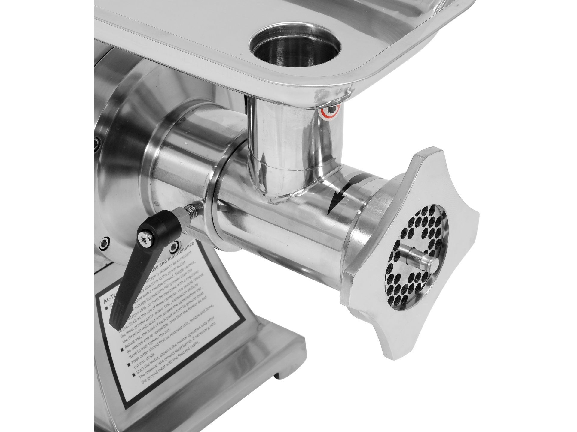 Yato Fleischwolf Gastro Fleischwolf 750W, 250kg/h, 750 W, Profigerät