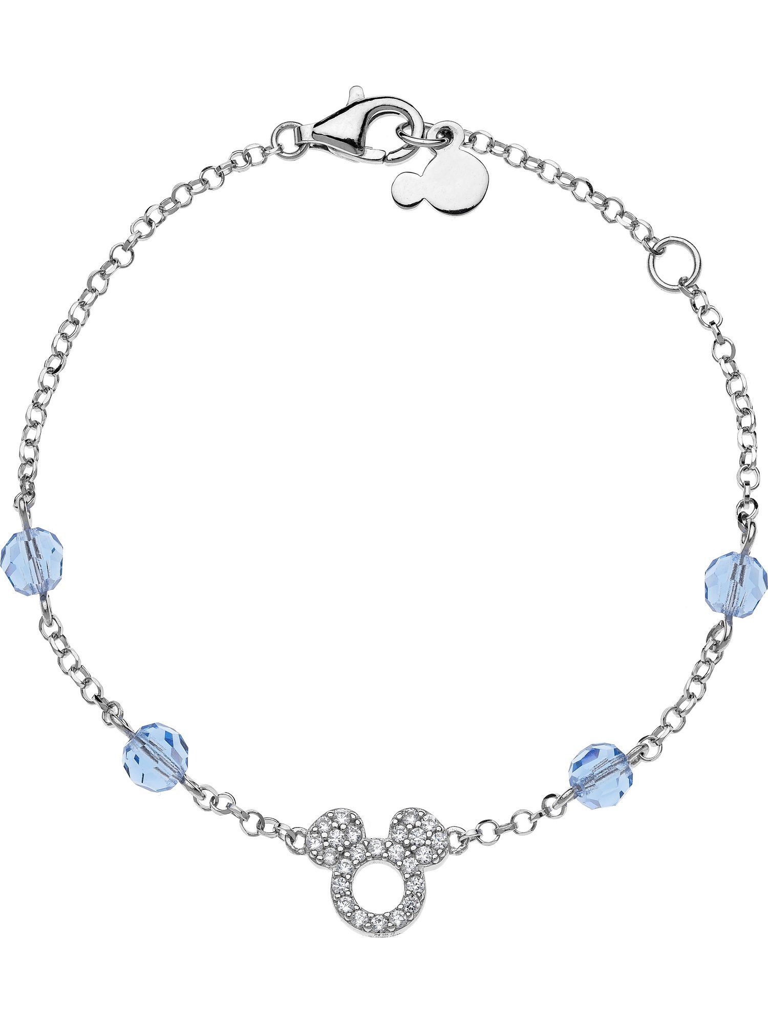 DISNEY Jewelry Disney 24 Modern Mädchen-Armband Silber 925er Zirkonia, Silberarmband