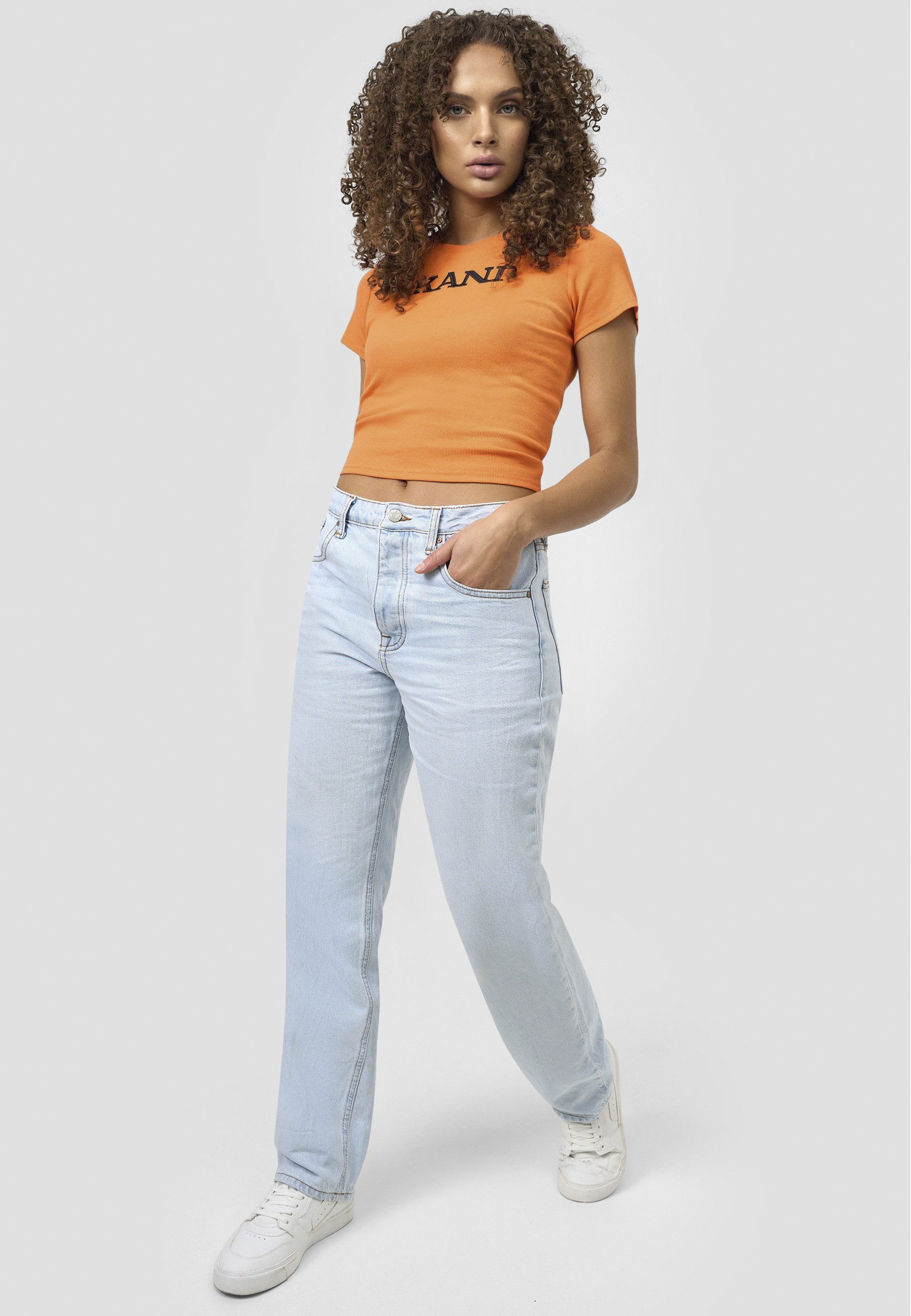 Karl Kani Kurzarmshirt Karl Kani Damen KW221-024-1 Retro Rib Short Tee (1-tlg)