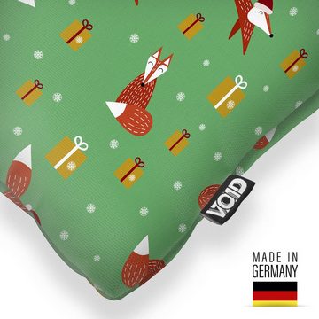 Kissenbezug, VOID (1 Stück), Sofa-Kissen Fuchs Weihnachten Kissenbezug Geschenke Tiere Wald Kinder Muster Fuchs Nikolaus Weihnachten Deko