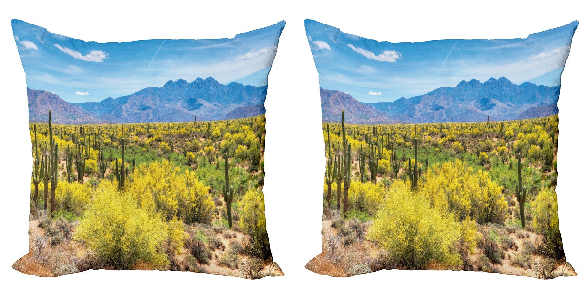 Kissenbezüge Modern Accent Doppelseitiger der Landschaft Landschaft Wüste Abakuhaus (2 Stück), Digitaldruck