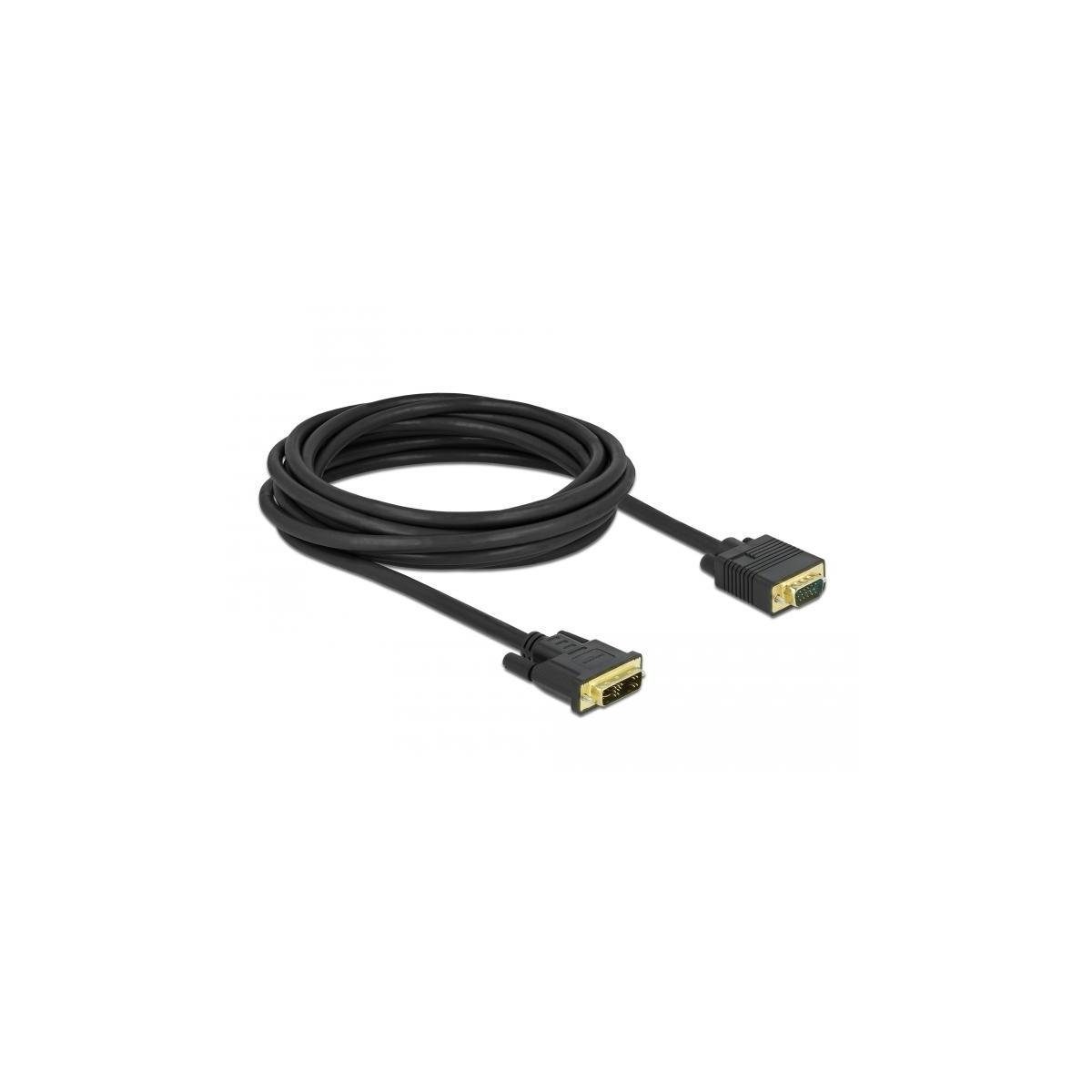 Delock 86751 DVI zu Stecker DVI VGA Kabel 5 - Stecker DVI, m 12+5 Computer-Kabel