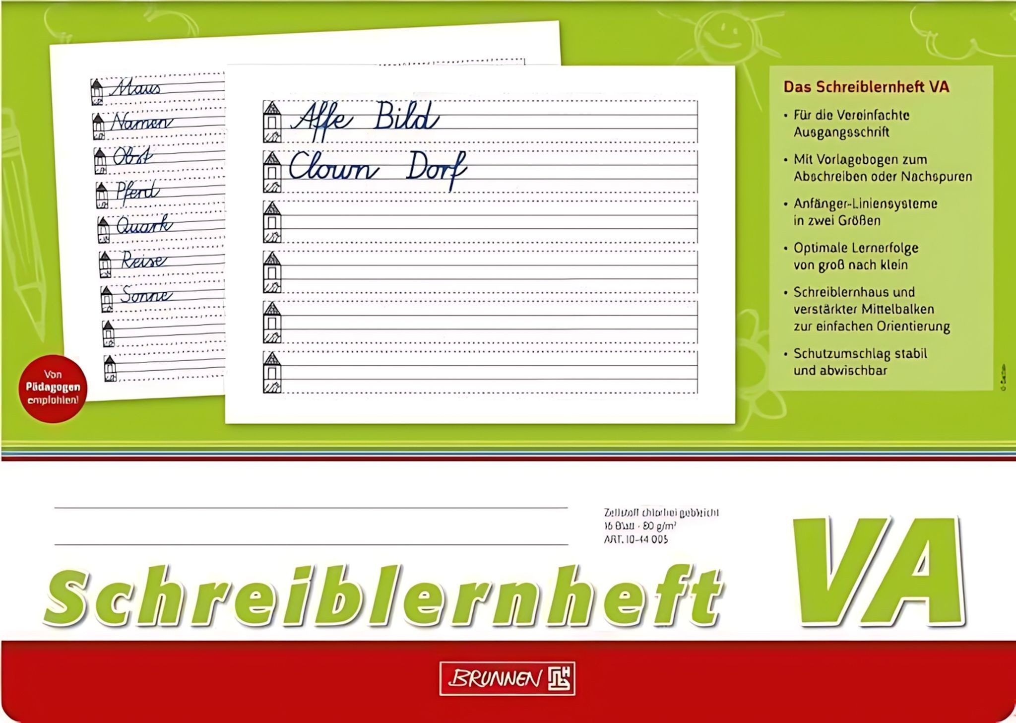 Schulheft BRUNNEN Schreiblernheft VA-Schrift 1044005