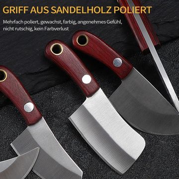 Daisred Schlüsselanhänger Mini-Messer-Set, Taschenmesser, Kochmesser Mini-Boxöffner