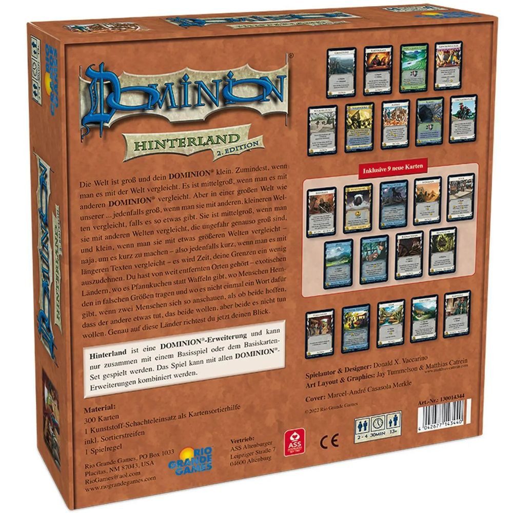 Cartamundi Spiel Dominion Hinterland 2. Edition