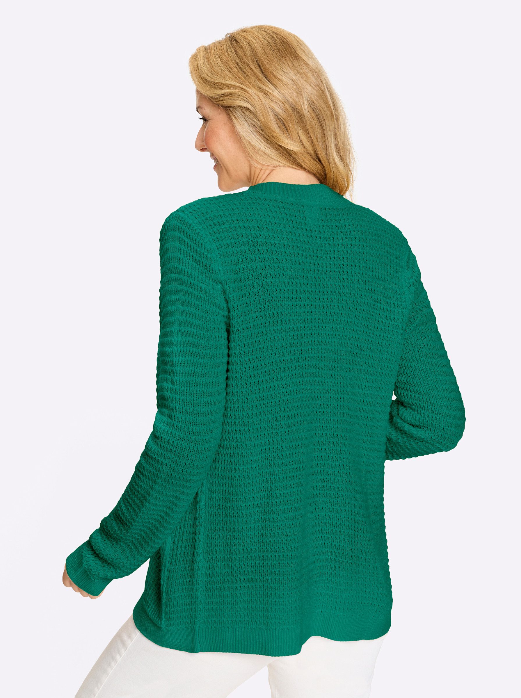 Sieh an! Strickjacke Cardigan Langarm