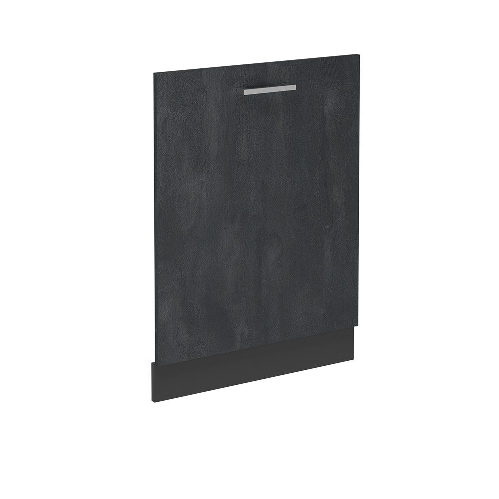 Vicco Frontblende R-Line, Schwarz Beton/Anthrazit, 60 cm ohne Arbeitsplatte (1 St)