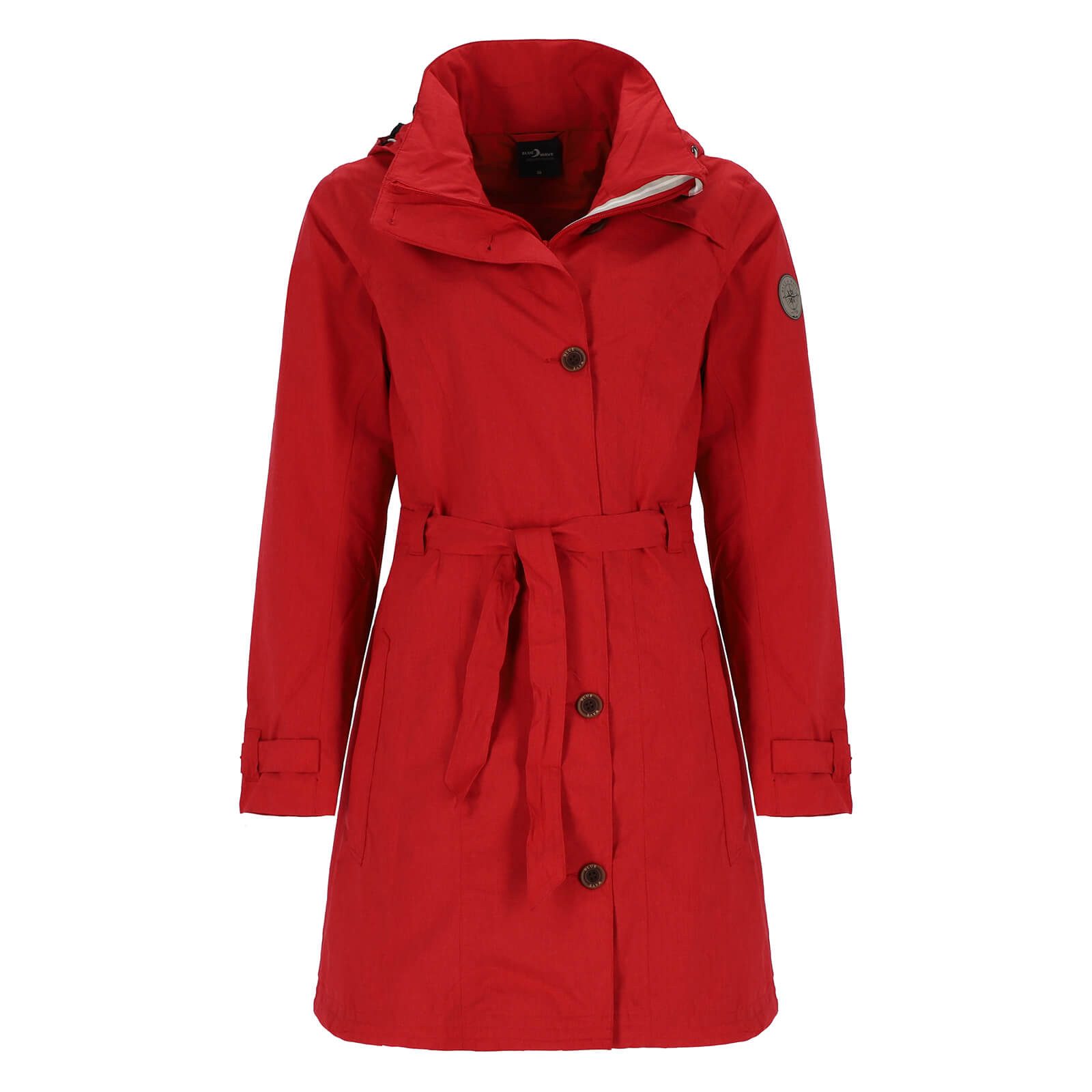 Blue Wave Funktionsmantel Damen Funktions-Trenchcoat Jennifer - Regenjacke Wasserdicht Winddicht Wassersäule 10000 mm, Verschweißte Nähte, Atmungsaktiv, Mesh-Futter