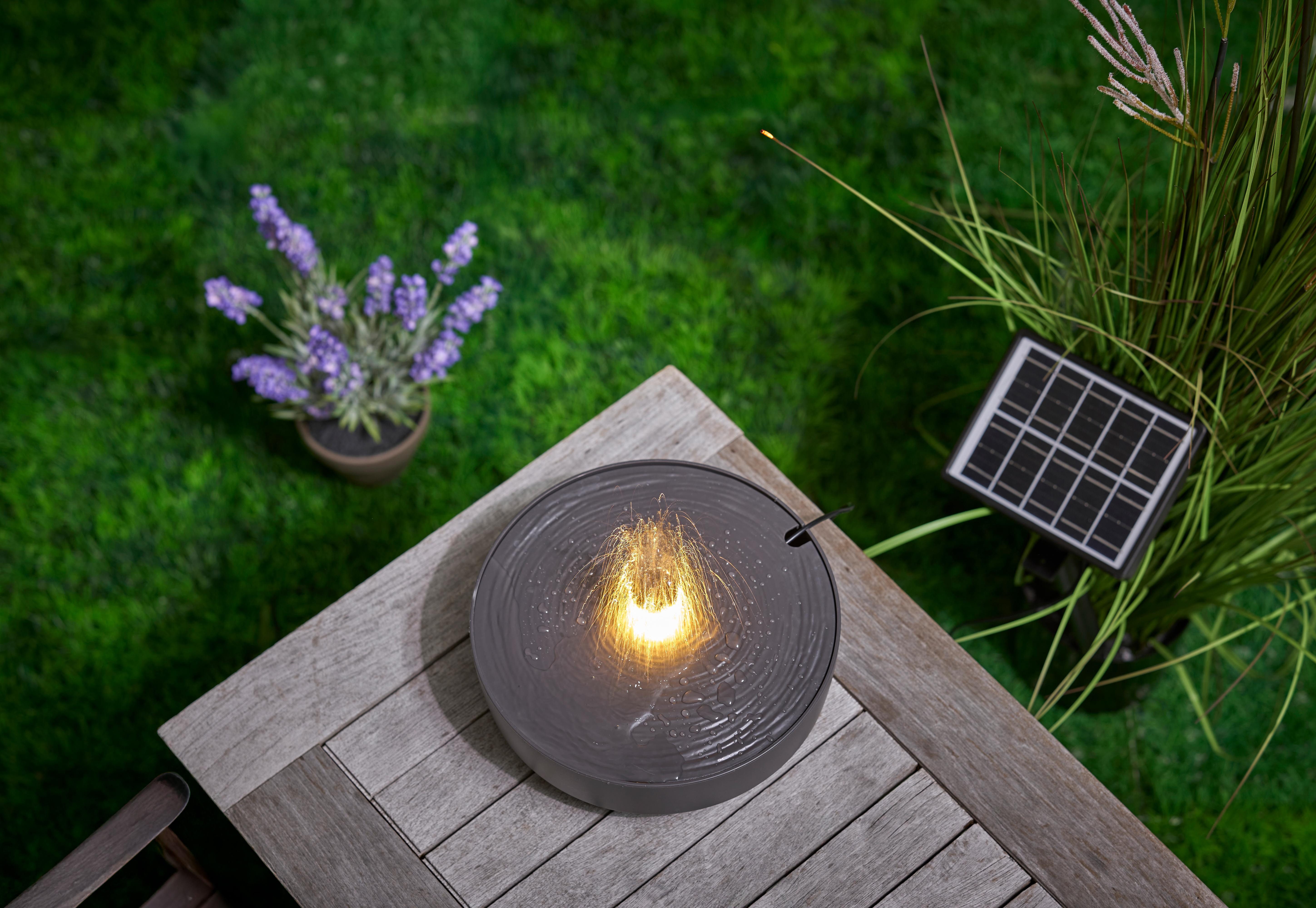 Northpoint Gartenbrunnen Solargartenbrunnen mit LED für günstig online kaufen