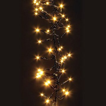 BURI Lichterkette LED Cluster-Lichterkette 9,5m Büschellichterkette Weihnachtsbeleuchtun