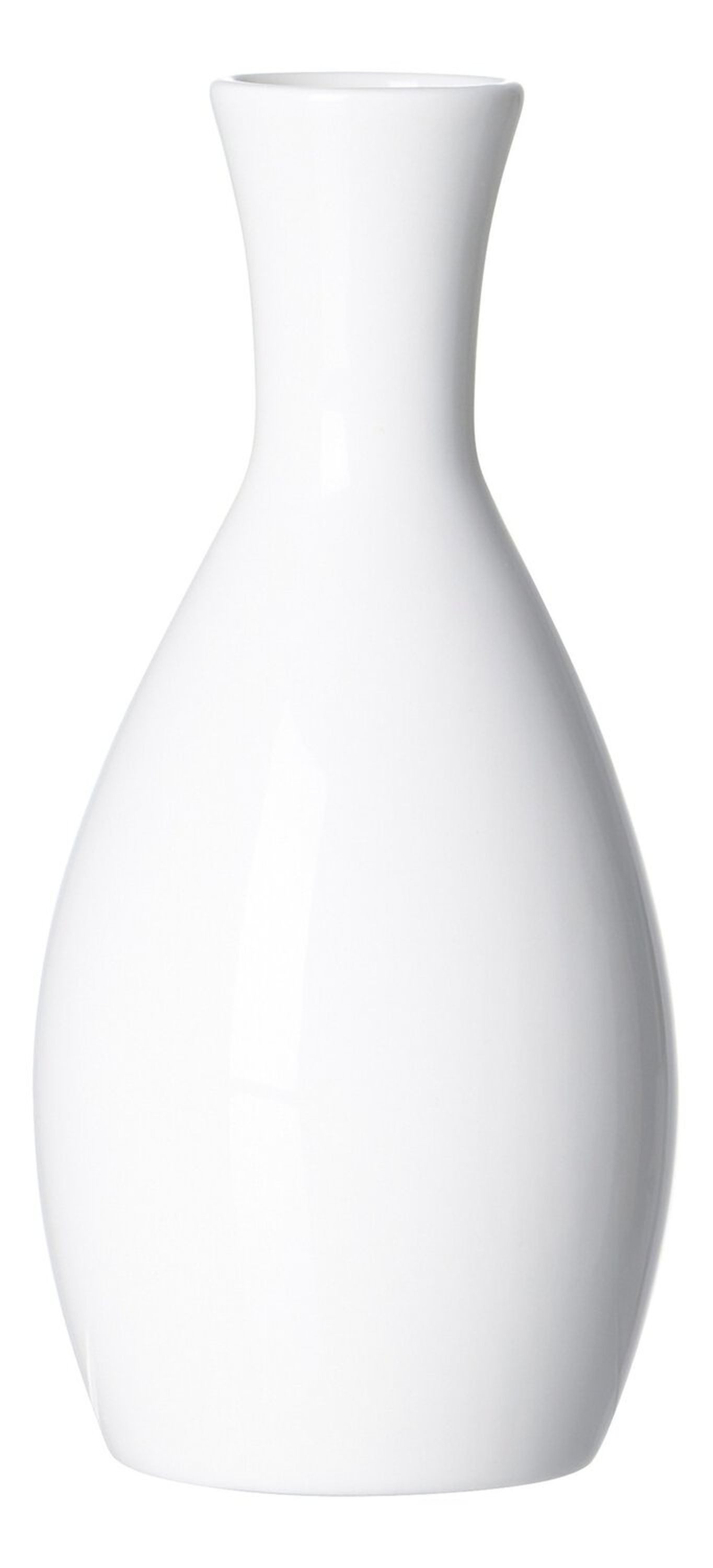 Ritzenhoff & Breker Tischvase Vase Anna aus Porzellan weiss 17 cm hoch für Tischdekoration (1 St), Schmaler Hals