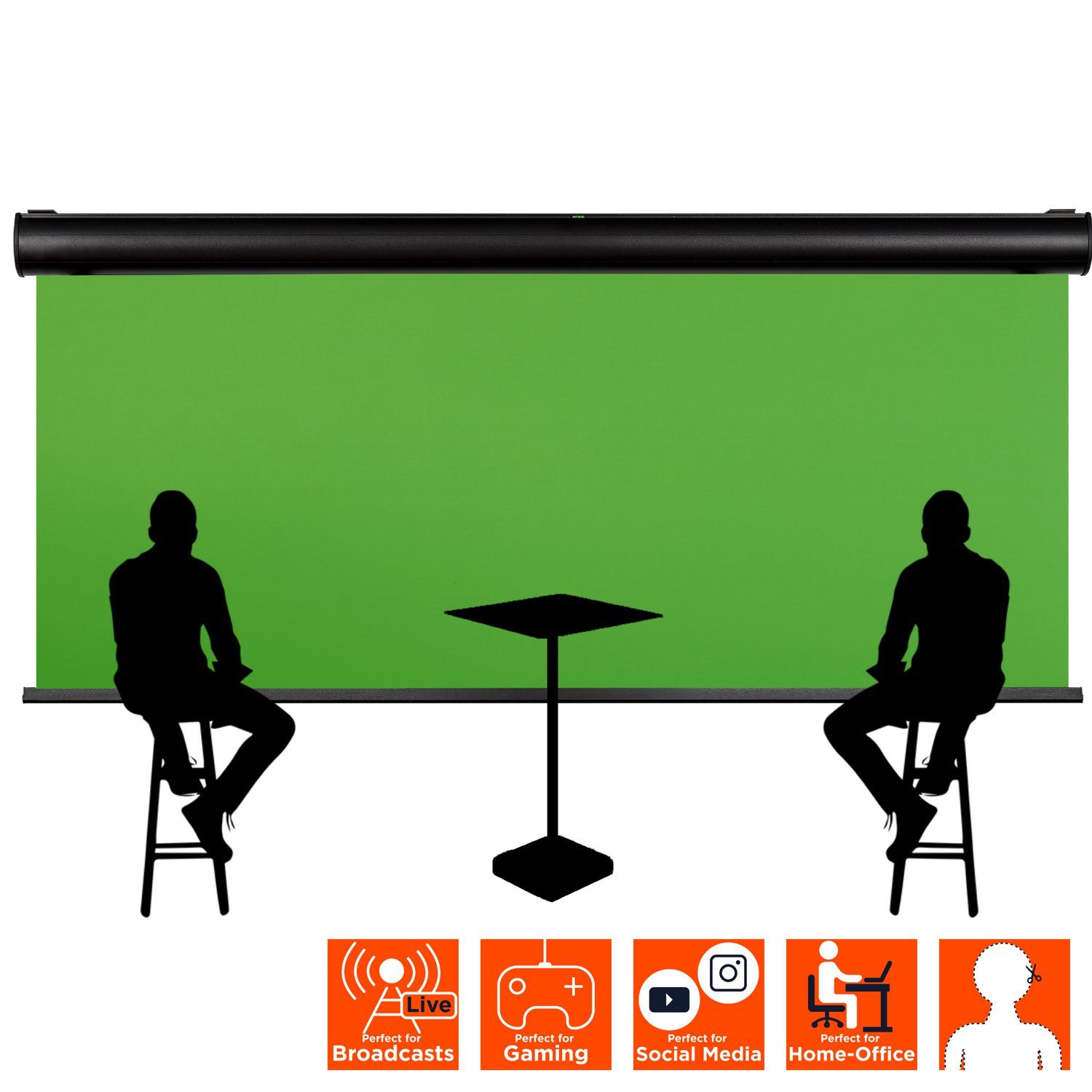Celexon Chroma Key Green Screen Motorleinwand