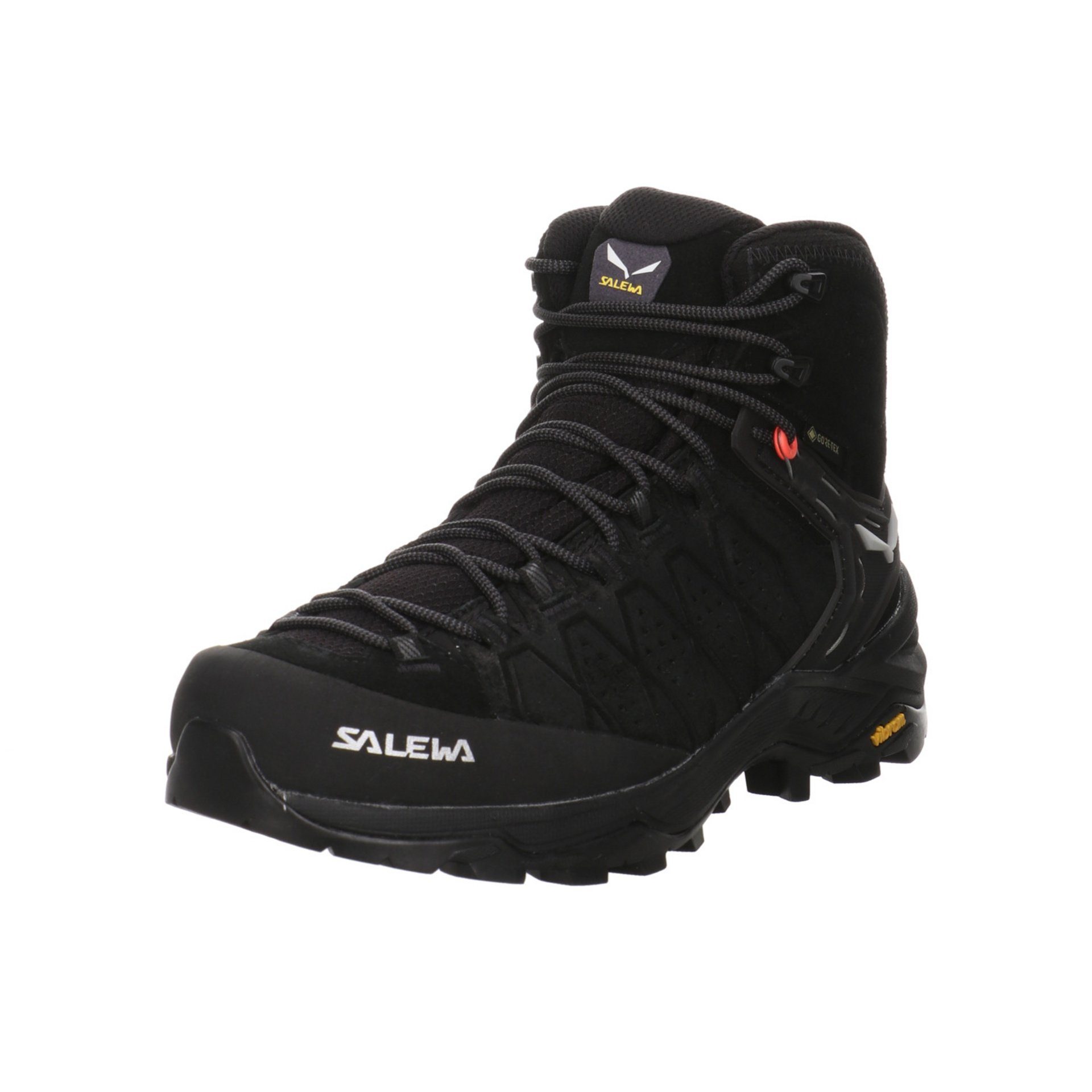 Salewa Damen Outdoor Leder-/Textilkombination 0971 Schuhe Black/Black Outdoorschuh