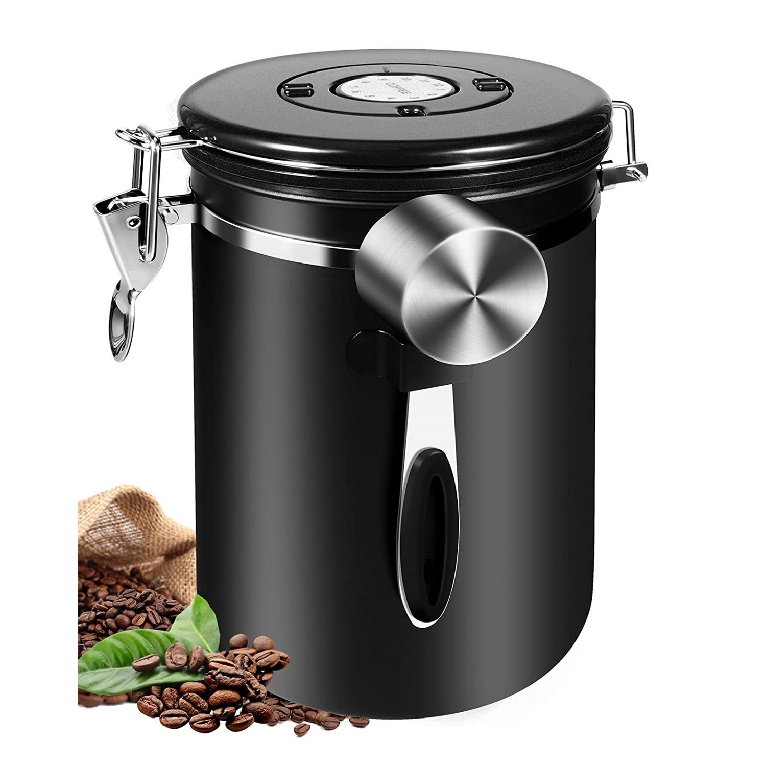 zggzerg Aufbewahrungsbox Kaffeebohne Versiegeltes Glas, 1800ML günstig online kaufen