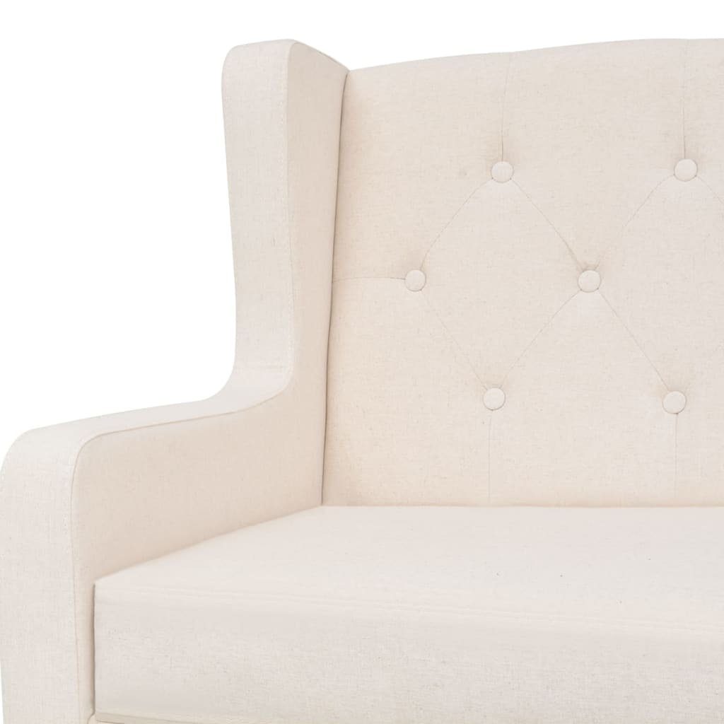 skandinavischen Cremeweiß mit DOTMALL Loungesofa 3-Sitzer-Sofa im Anti-Rutsch Beinen Design,