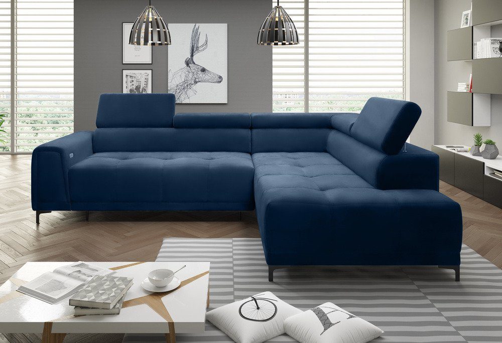 inklusive Volter, Sitztiefenverstellung, Relaxfunktion, mane Stylefy Modern mit und L-Form, Eckcouch, Design Ecksofa rechts bestellbar, oder Kopfteil- elektrischer links