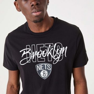 New Era Print-Shirt New Era NBA BROOKLYN NETS Script Tee T-Shirt NEU/OVP