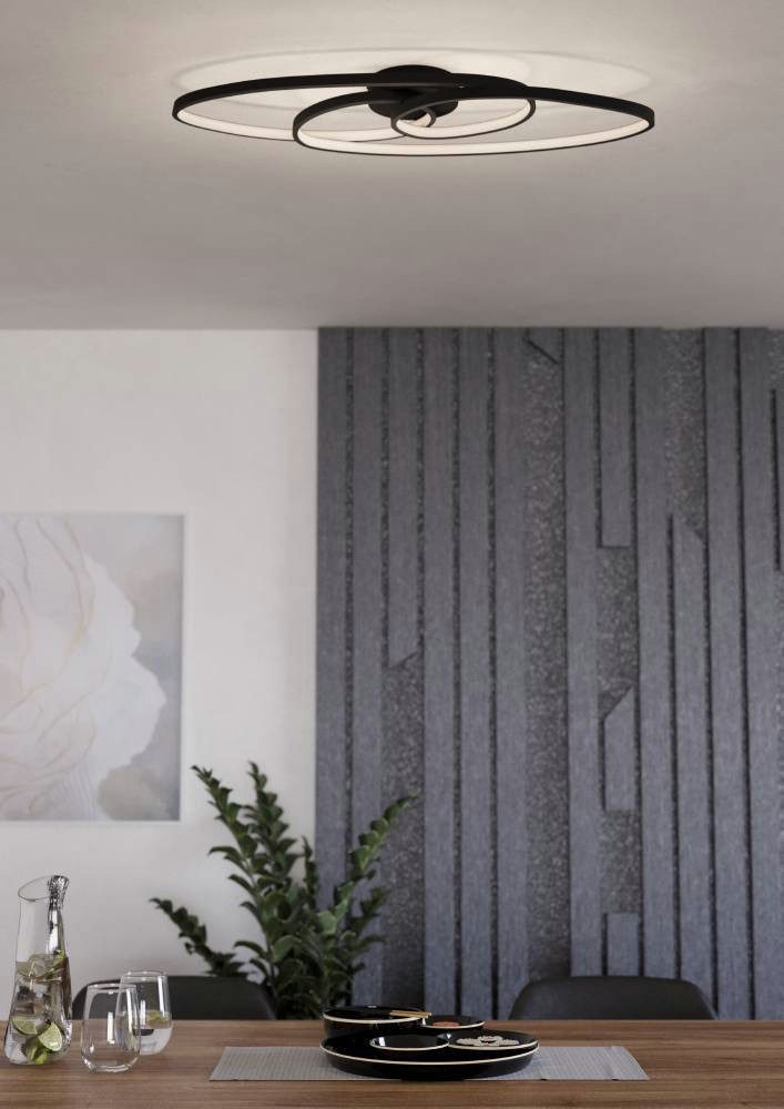 EGLO Deckenleuchte GIANELLA Deckenlampe, Alu, Stahl und Kunststoff, IP20, W günstig online kaufen