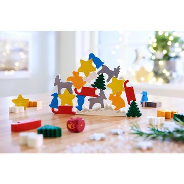 Haba Lernspielzeug Tier auf Tier - Das weihnachtliche Stapelspiel