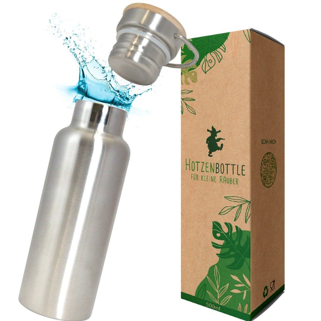 Fassungsvermögen, Wasserflasche Premium Thermo-Beschichtung, Auslaufsicher, Kindergarten, Isolierflasche & 500ml Thermosflasche, 500ml Isolierflasche, Spülmaschinengeeignet Hotzenbottle Hotzenbox Schule für