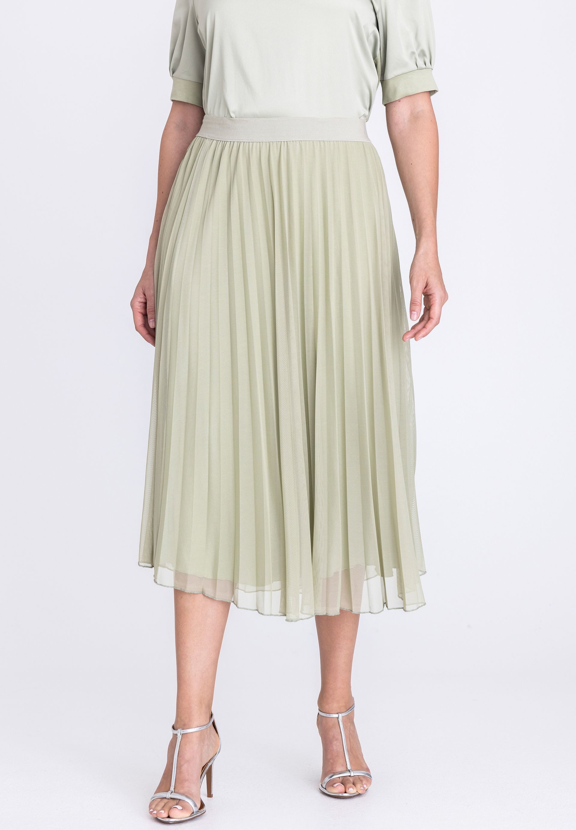 TUZZI Midirock mit Plisseefalten