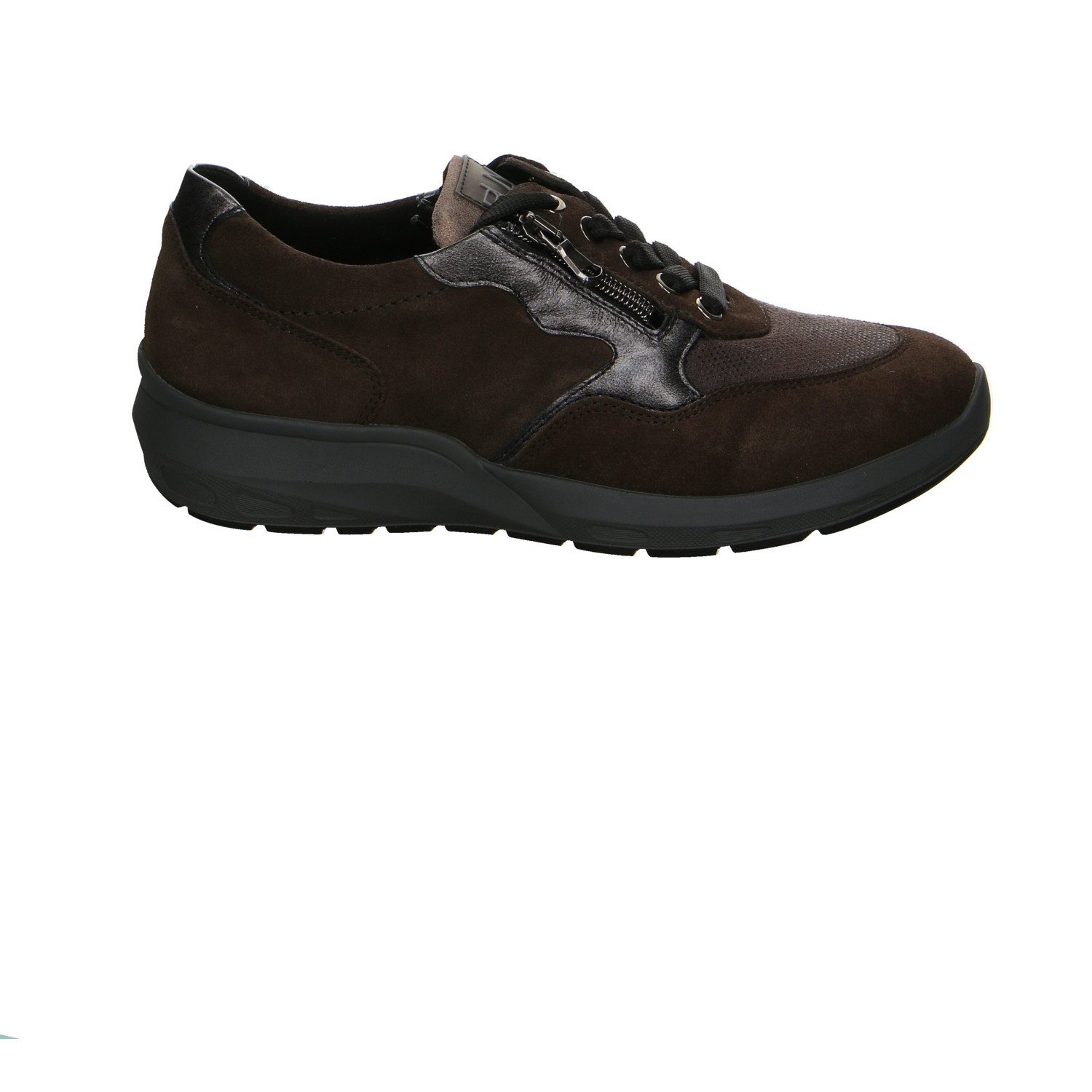 Waldläufer Velour Comfort Schnürschuhe grau Schnürschuh