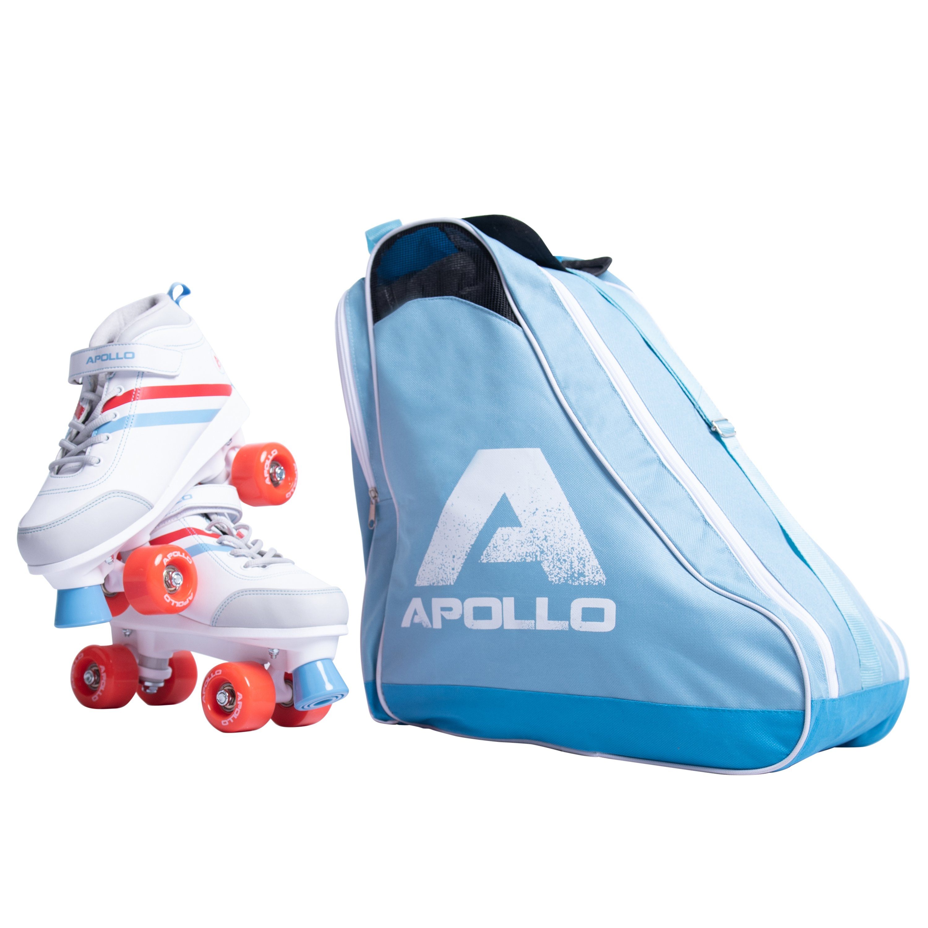 sportlich, stabil Bag mit blau Skate Rollsport, Tasche Schultergurt und praktische Apollo Bag Skate für und verstellbarem Schlittschuhe