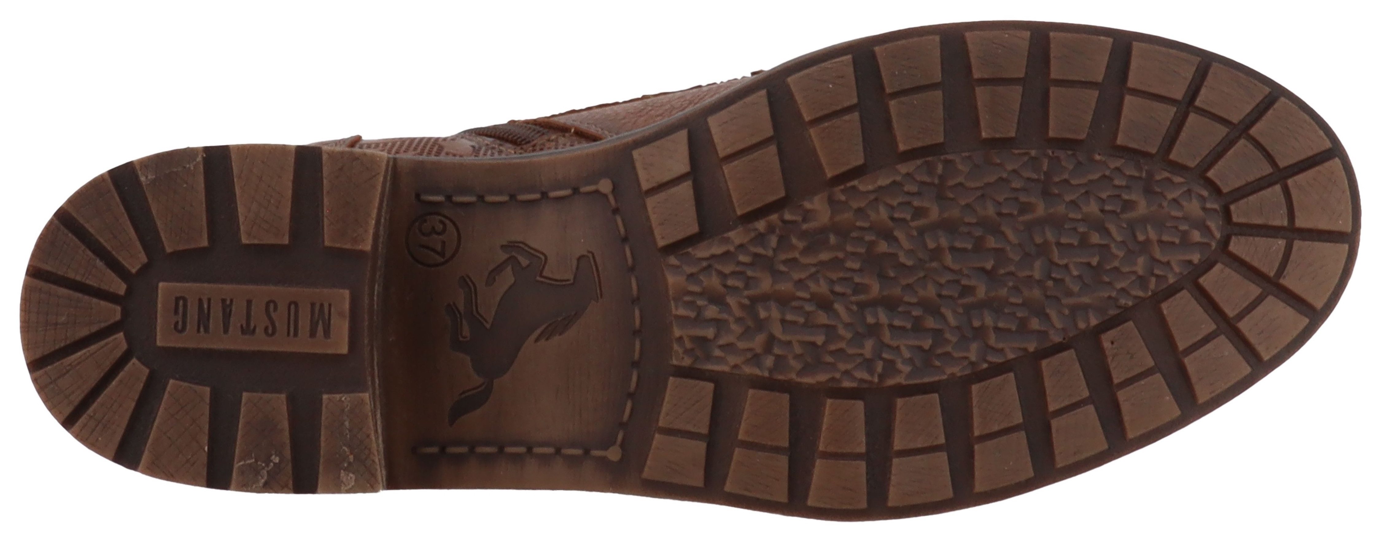 Mustang Shoes Fabienne Winterstiefelette Stiefelette, Winterboots mit Warmfutter