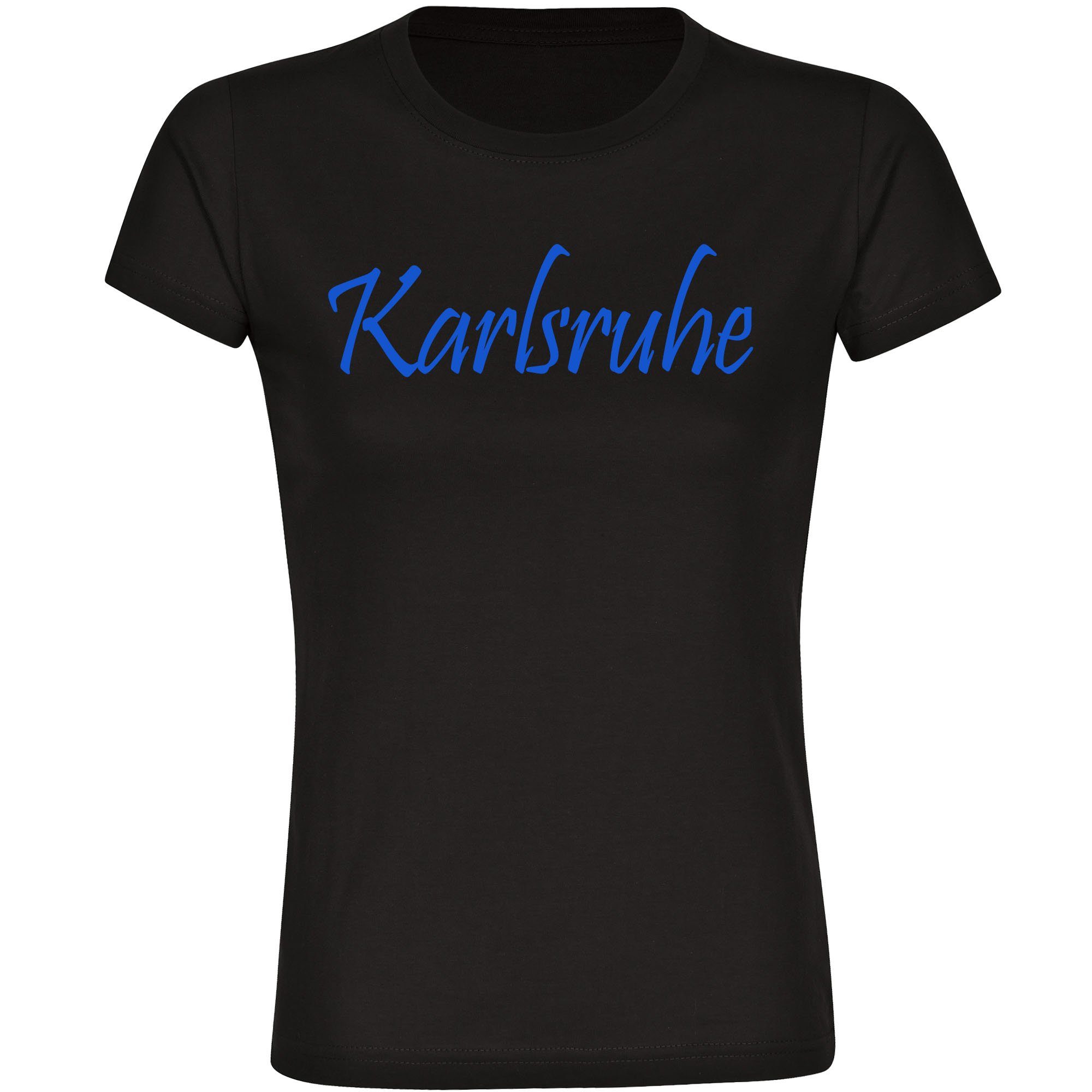 multifanshop T-Shirt Damen Karlsruhe - Schriftzug - Frauen