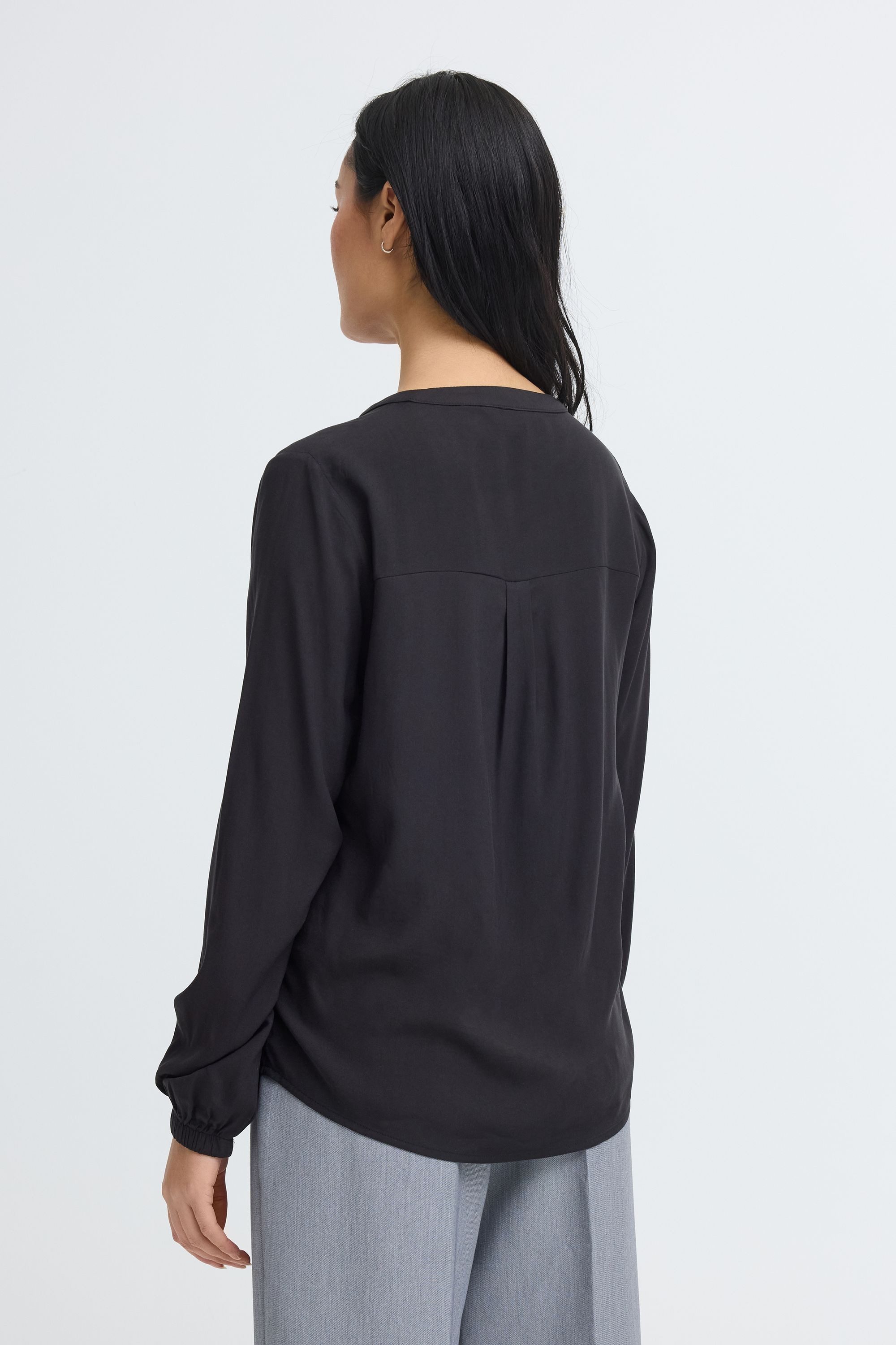 OXMO Langarmbluse OXNIlla Leichte Bluse aus Viscose - Loose Fit – Bild 4 von 5