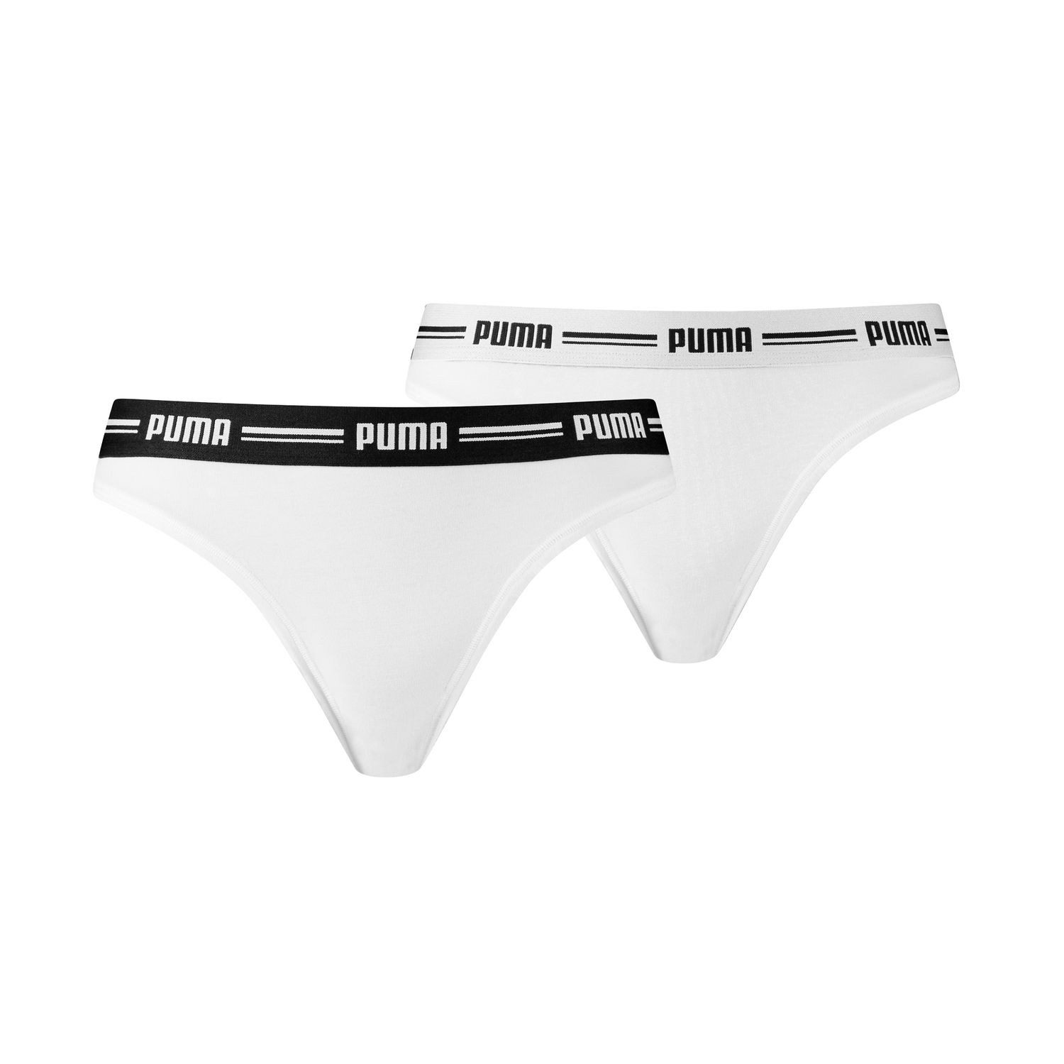 PUMA BODYWEAR String Soft Cotton Modal (SPARPACK, 2-St) in sportlichem Design, weicher Baumwoll-Modalmix