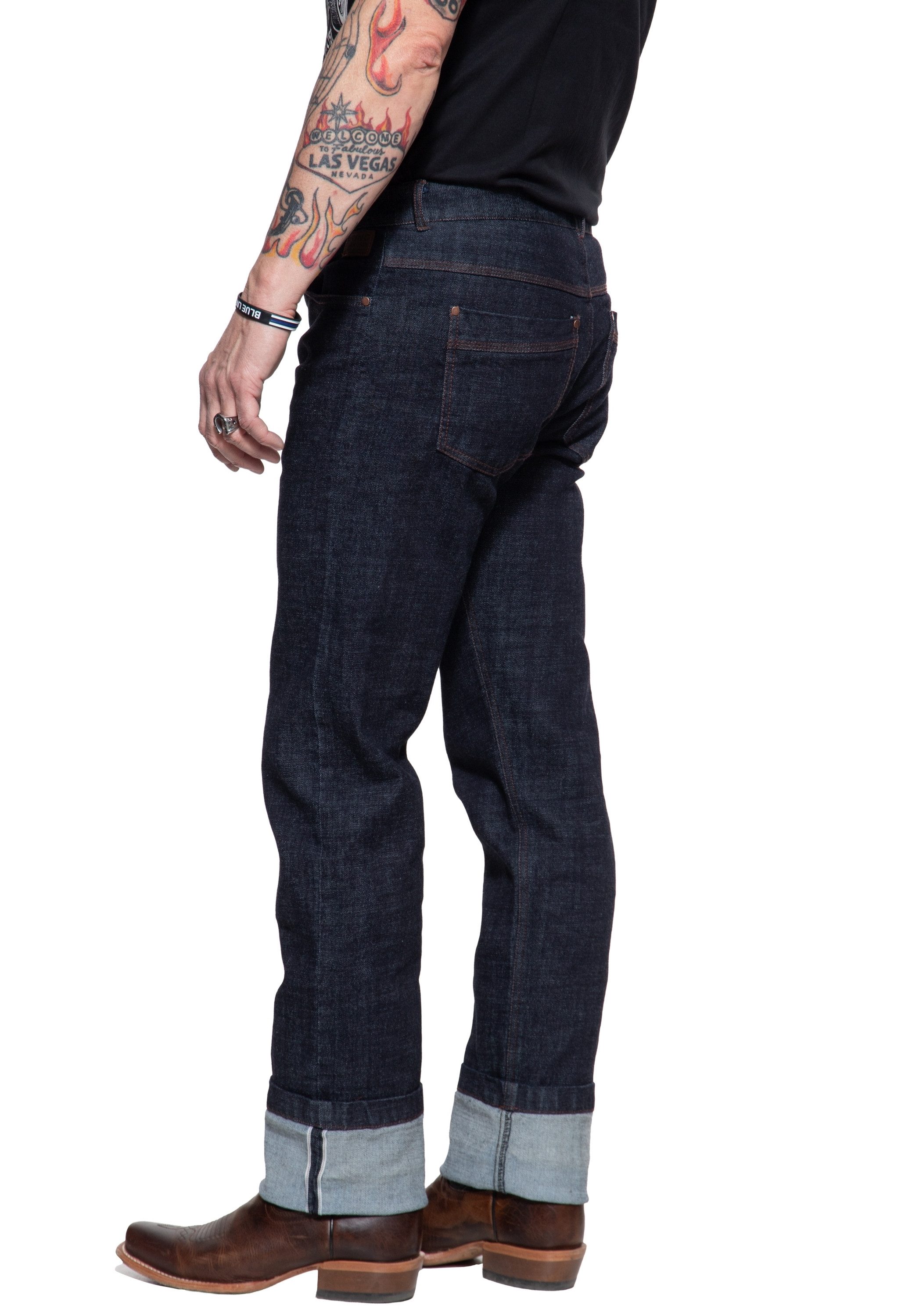 KingKerosin Gerade Jeans Robin im Selvedge-Design
