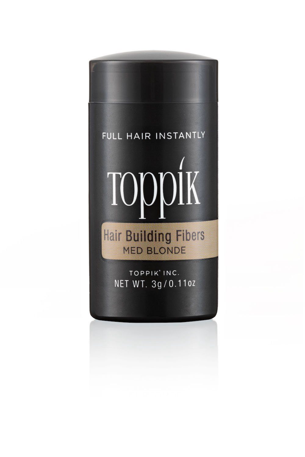 TOPPIK Haarstyling-Set TOPPIK 3g. - Haarfasern, Streuhaar, Schütthaar, Hair Fibers Haarverdichtung, Puder, Mittelblond
