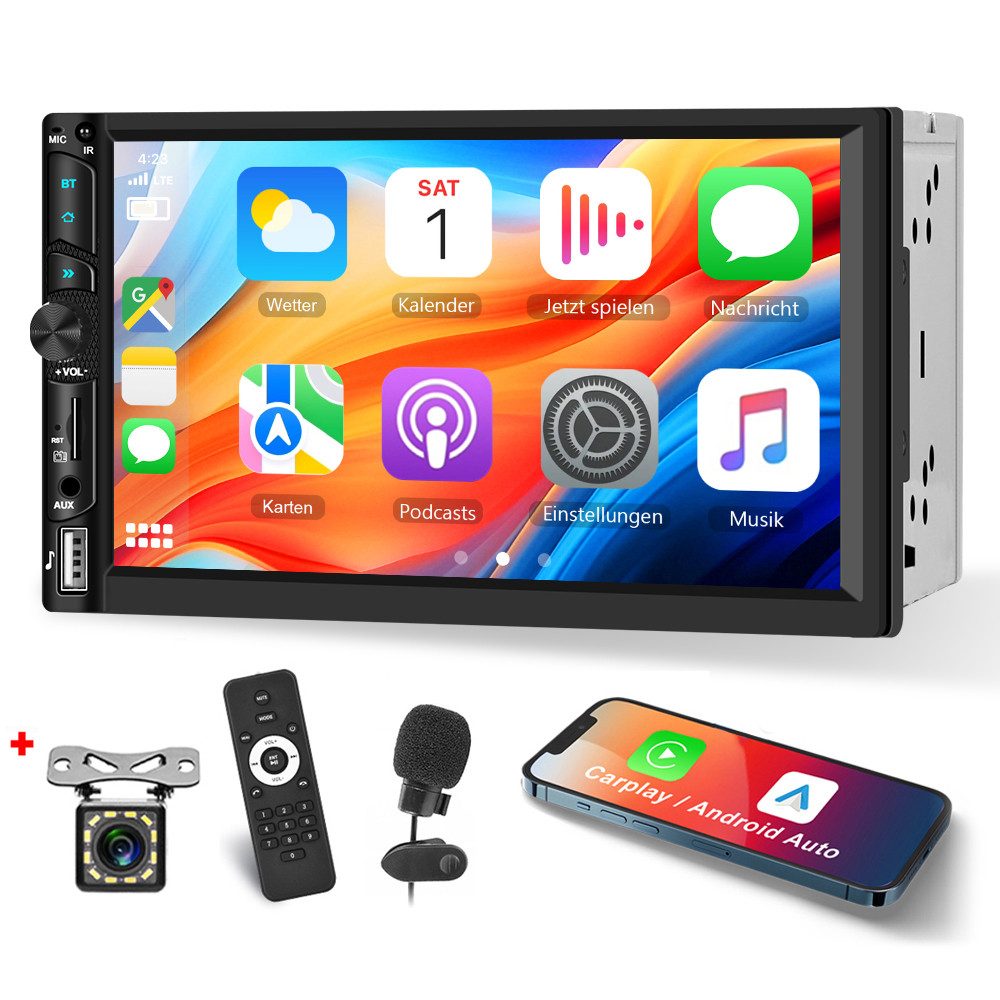 2DIN 7" Touch GPS Autoradio mit Bluetooth, WiFi & Rückfahrkamera Autoradio