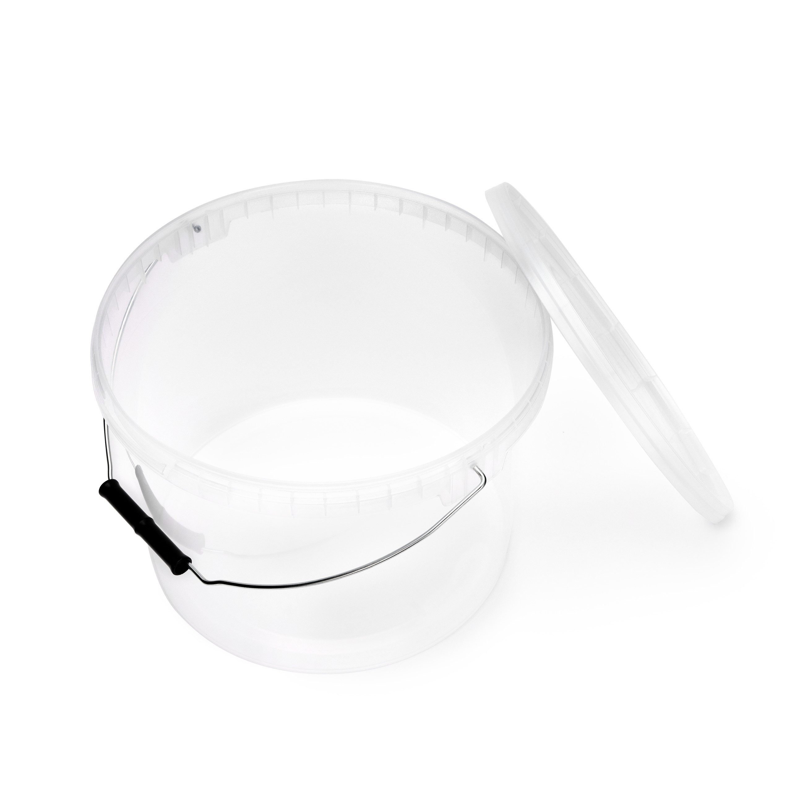 Garronda Putzeimer Eimer mit Deckel 10 L für Lebensmittel und Chemikalien GD-0115, (1-tlg), Transparent – Bild 3 von 5
