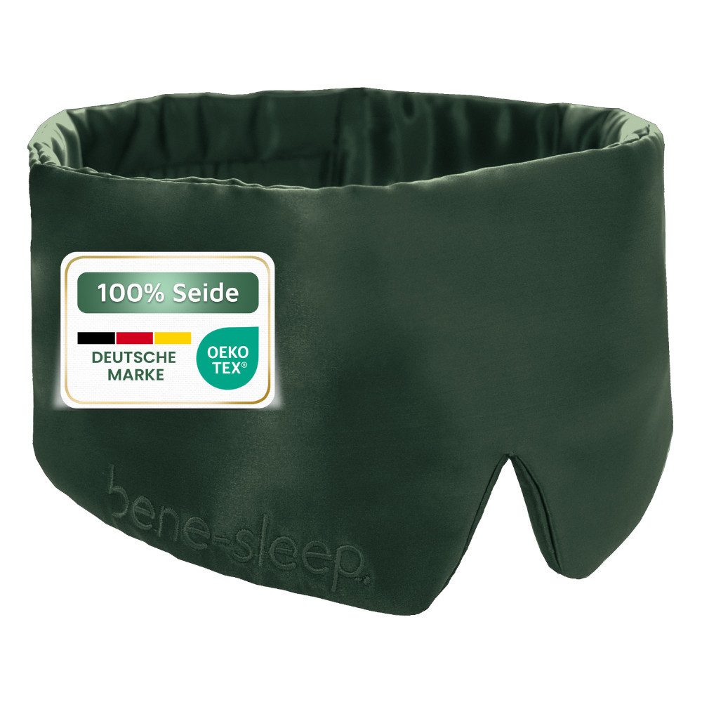 bene-sleep. Schlafmaske bene-sleep Premium Seidenschlafmaske – 100% verdunkelnd, Größenverstellbar
