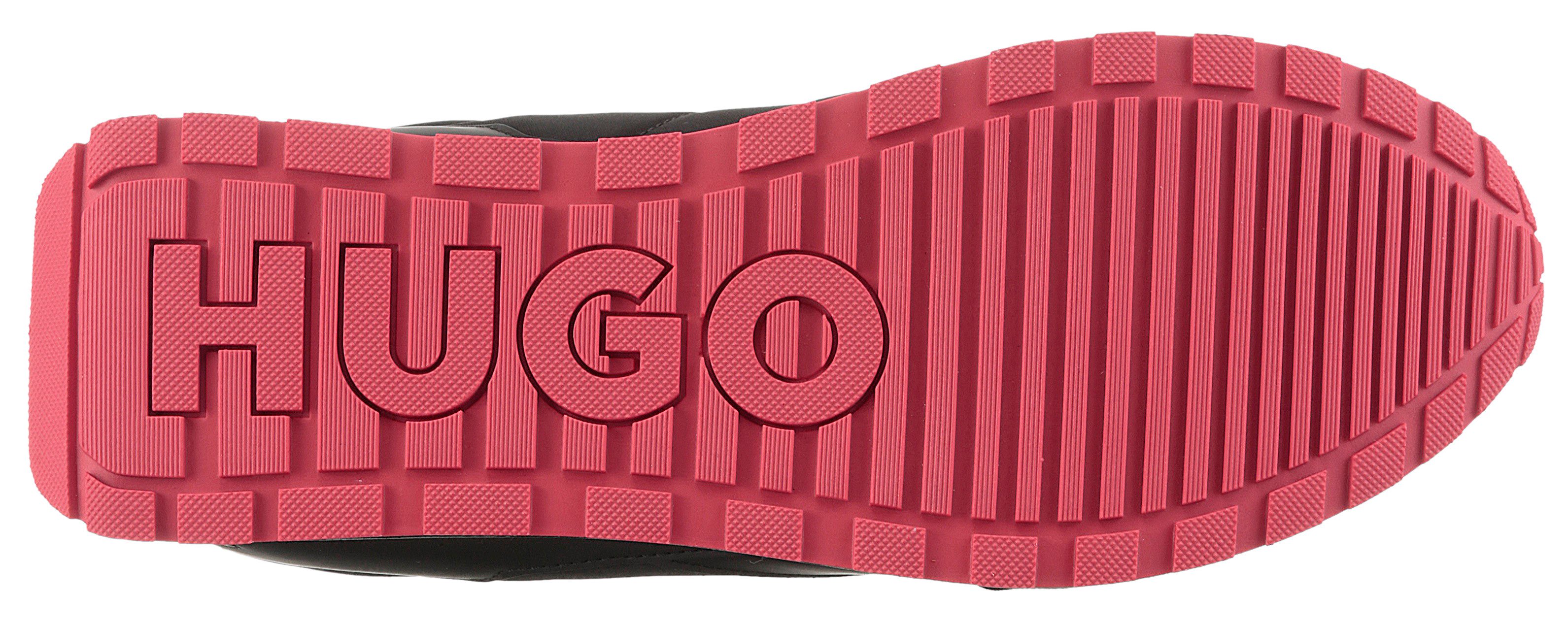 HUGO Icelin_Runn Sneaker, Freizeitschuh, Halbschuh, Schnürschuh mit Logoschriftzug