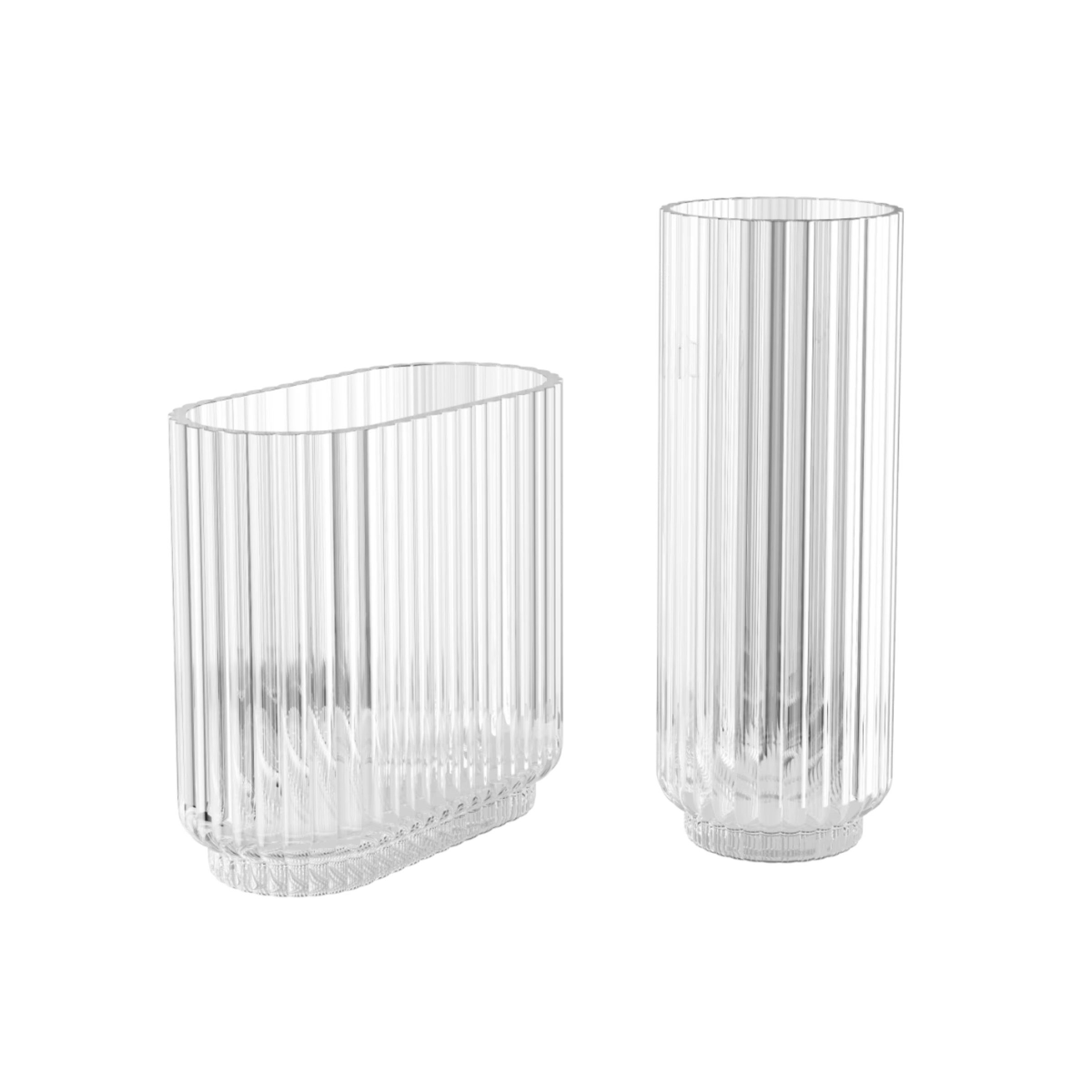 Georg Jensen Dekovase Georg Jensen Bernadotte Vase Glas