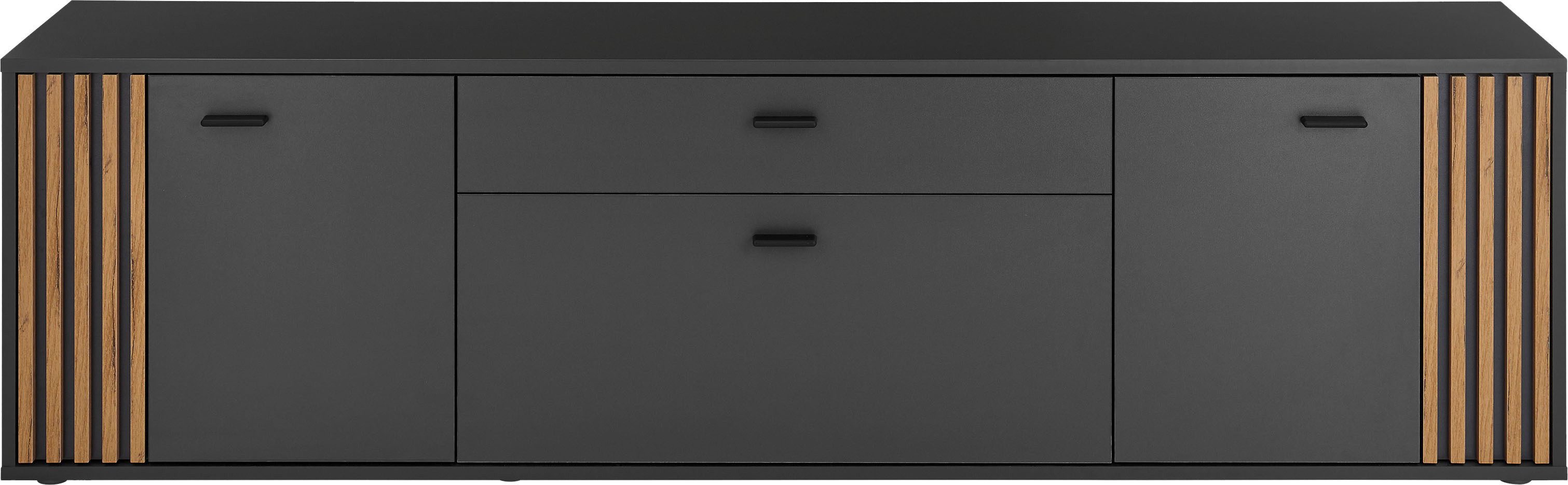 HBZ Lowboard Dublin TV-Schrank, BxHxT 180x50x38cm (1 St), Breite 180cm, Softclose, Metallgriffe